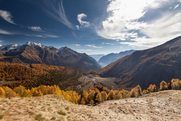 switzerland, Mountains, Sky, Scenery, Alp, Grum, Canton, Of, Graubunden, Nature HD Wallpaper Desktop Background