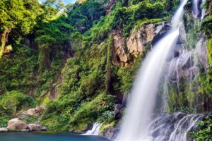 waterfalls, Crag, Nature