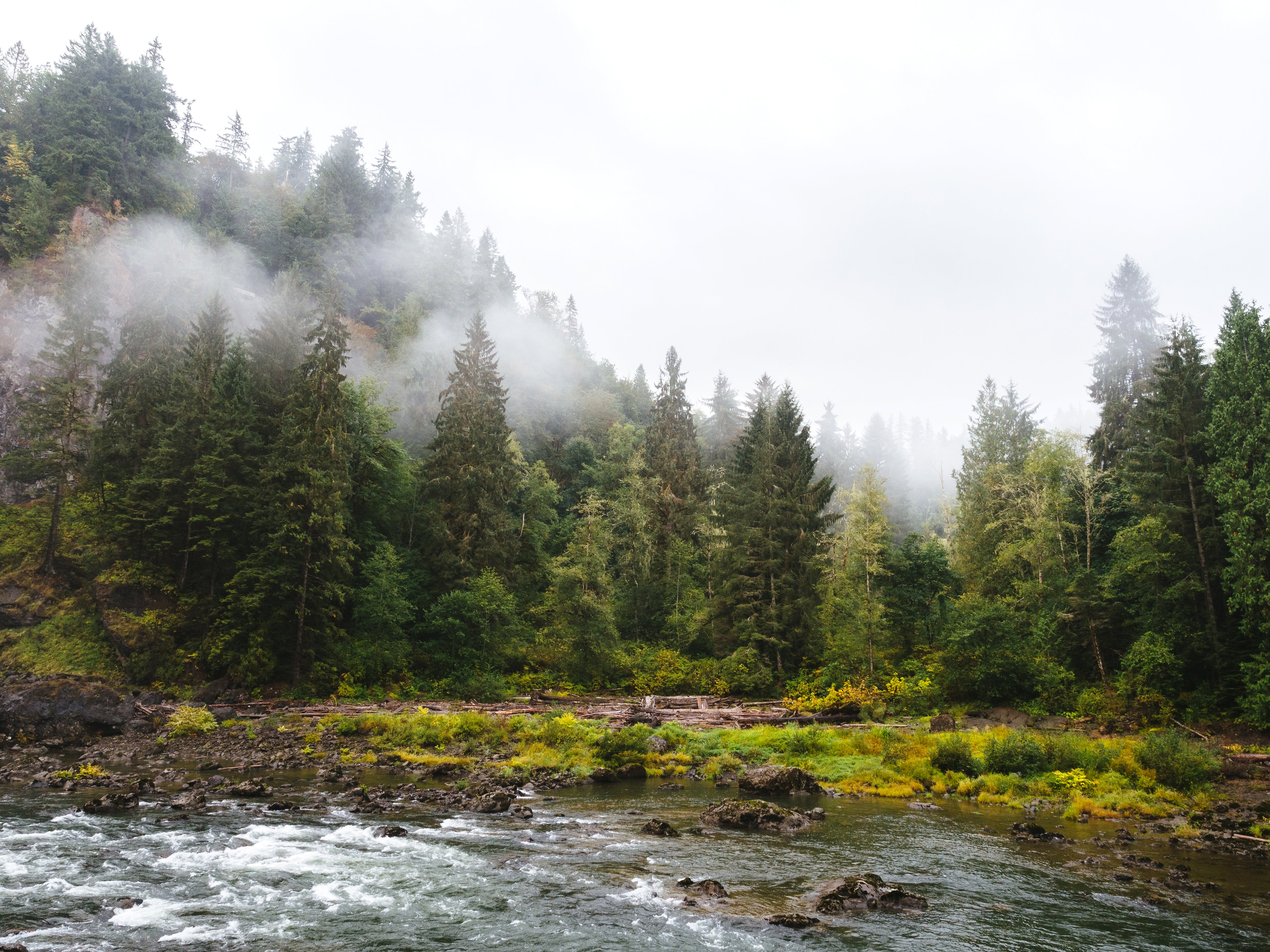 usa, Forests, Rivers, Washington, Fog, Snoqualmie, Falls, Nature Wallpaper
