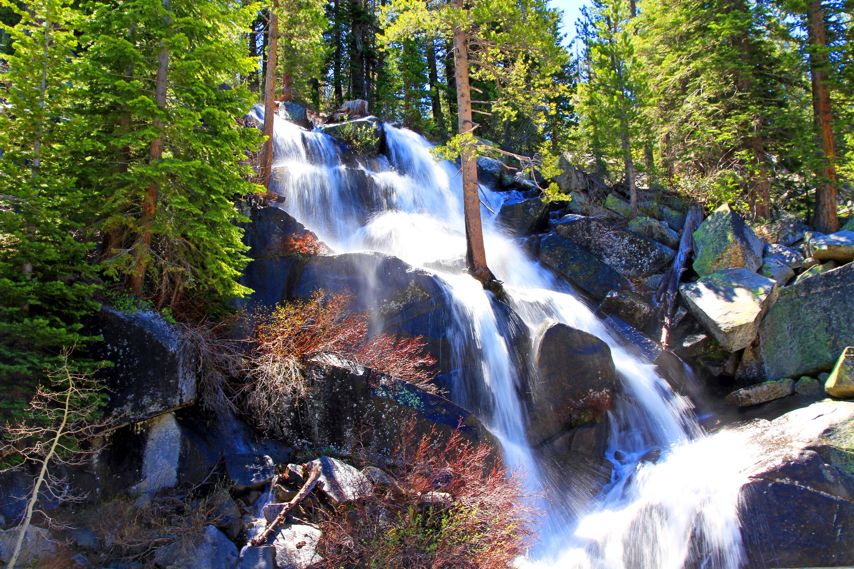 usa, Parks, Waterfalls, Stones, Yosemite, Trees, Nature Wallpaper