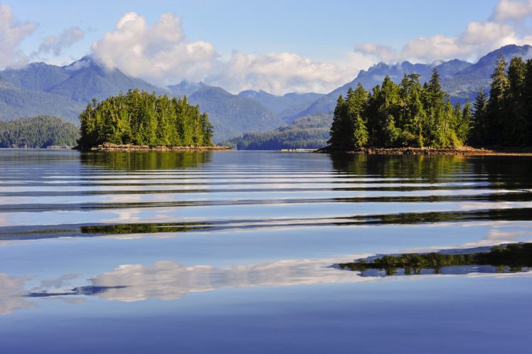 canada, Scenery, Lake, Island, Mountains, Ucluelet, Nature HD Wallpaper Desktop Background