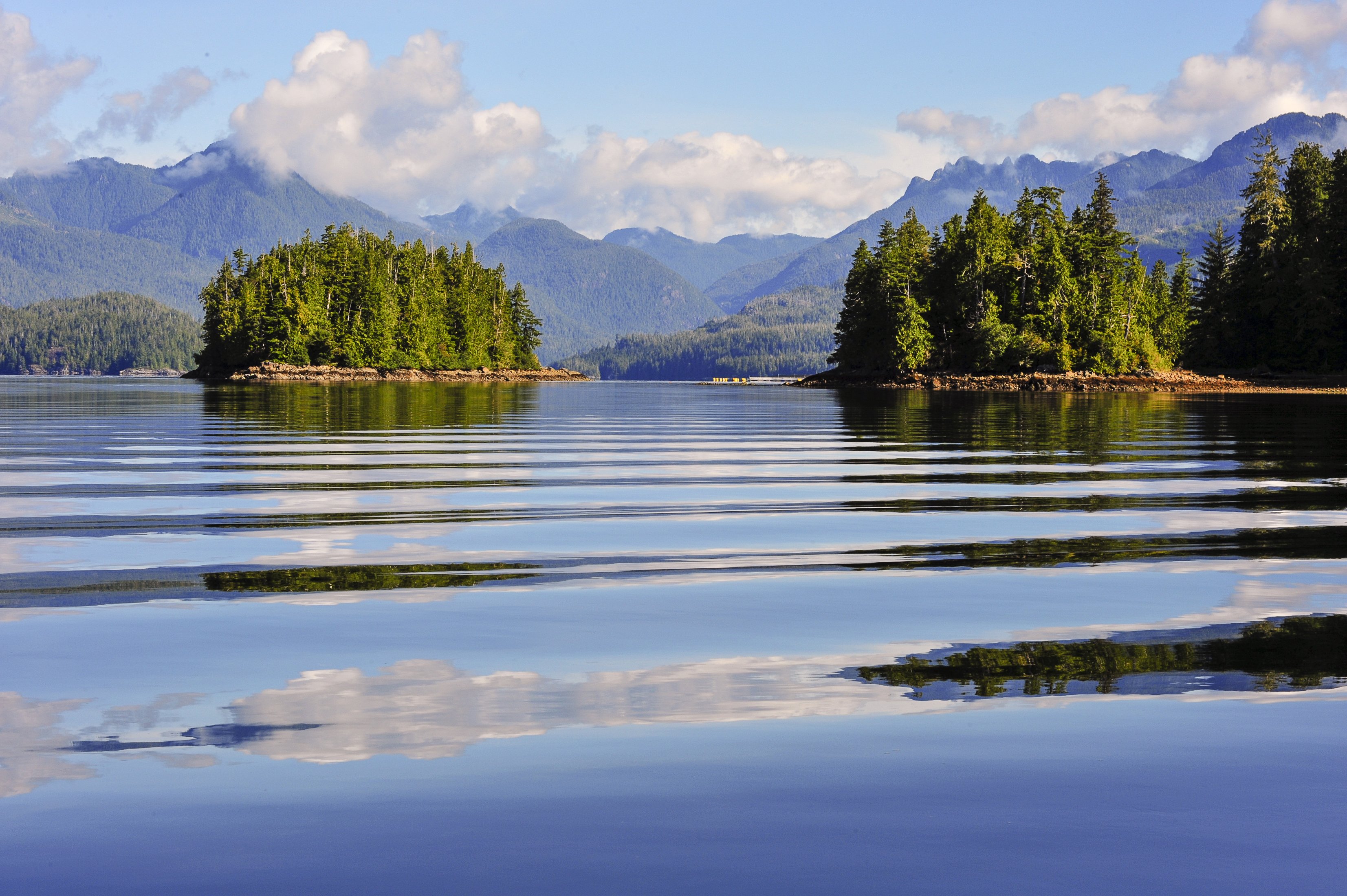 canada, Scenery, Lake, Island, Mountains, Ucluelet, Nature Wallpaper