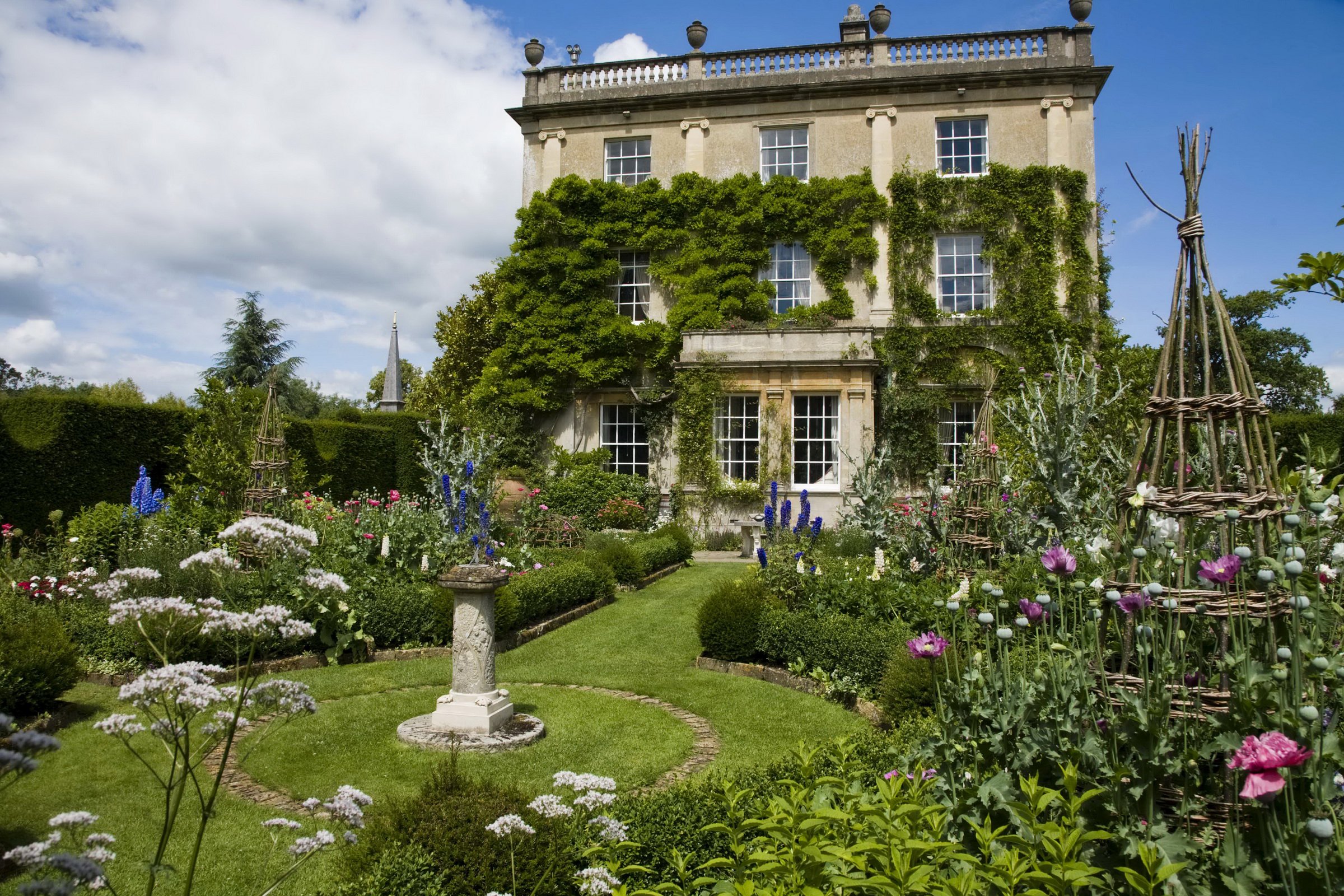 united, Kingdom, Gardens, Houses, Shrubs, Cotswolds, Gardens, Nature Wallpaper