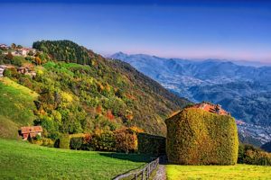 italy, Scenery, Mountains, Forests, Autumn, Grass, Aviatico, Lombardy, Nature