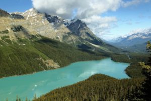 mountains, Scenery, Forests, Parks, Usa, Lake, Banff, Nature
