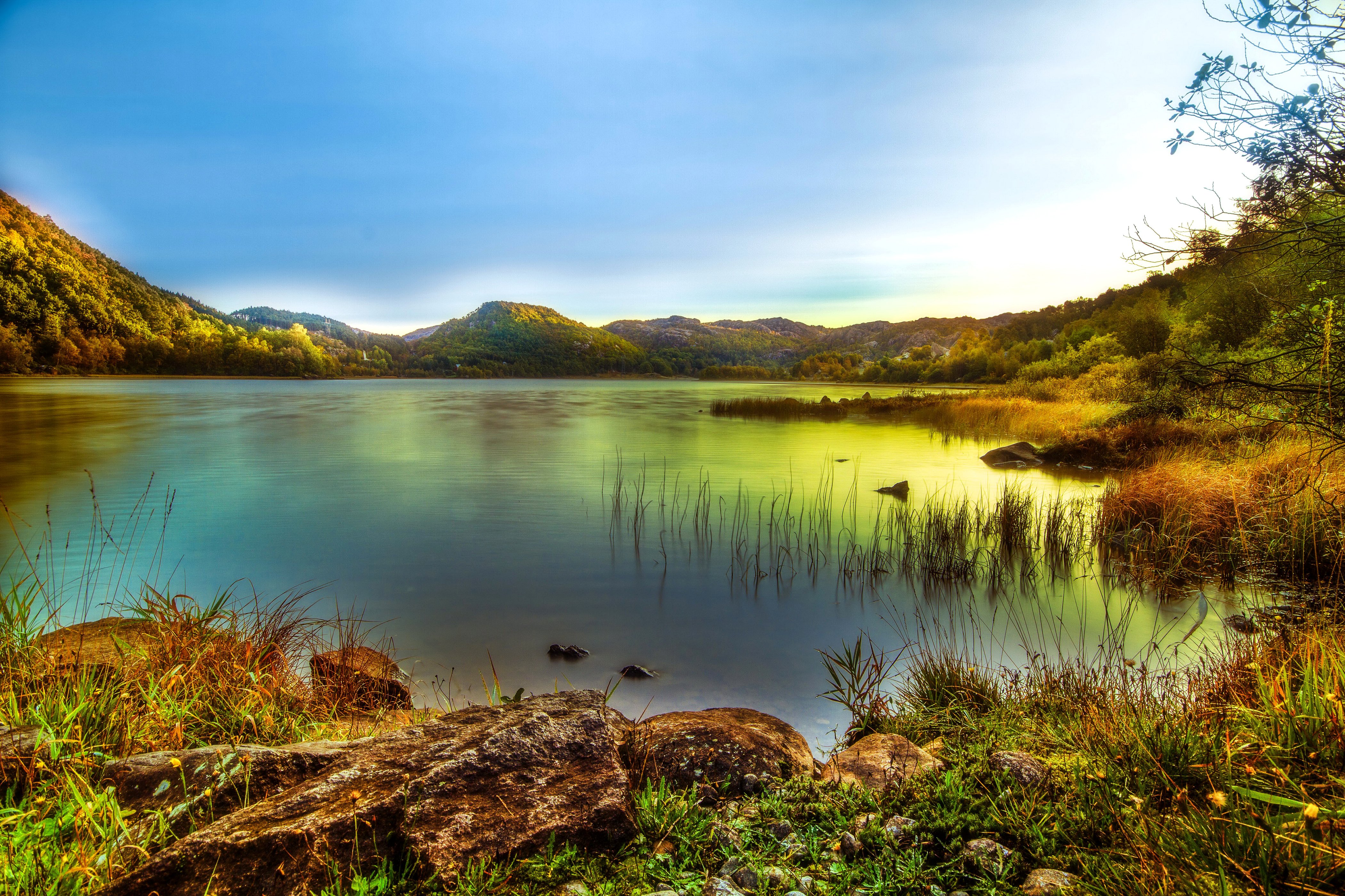 norway, Lake, Mountains, Rogaland, Nature Wallpaper