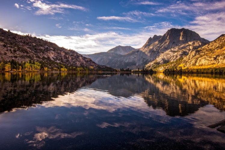 mountains, Trees, Lake, Reflection HD Wallpaper Desktop Background