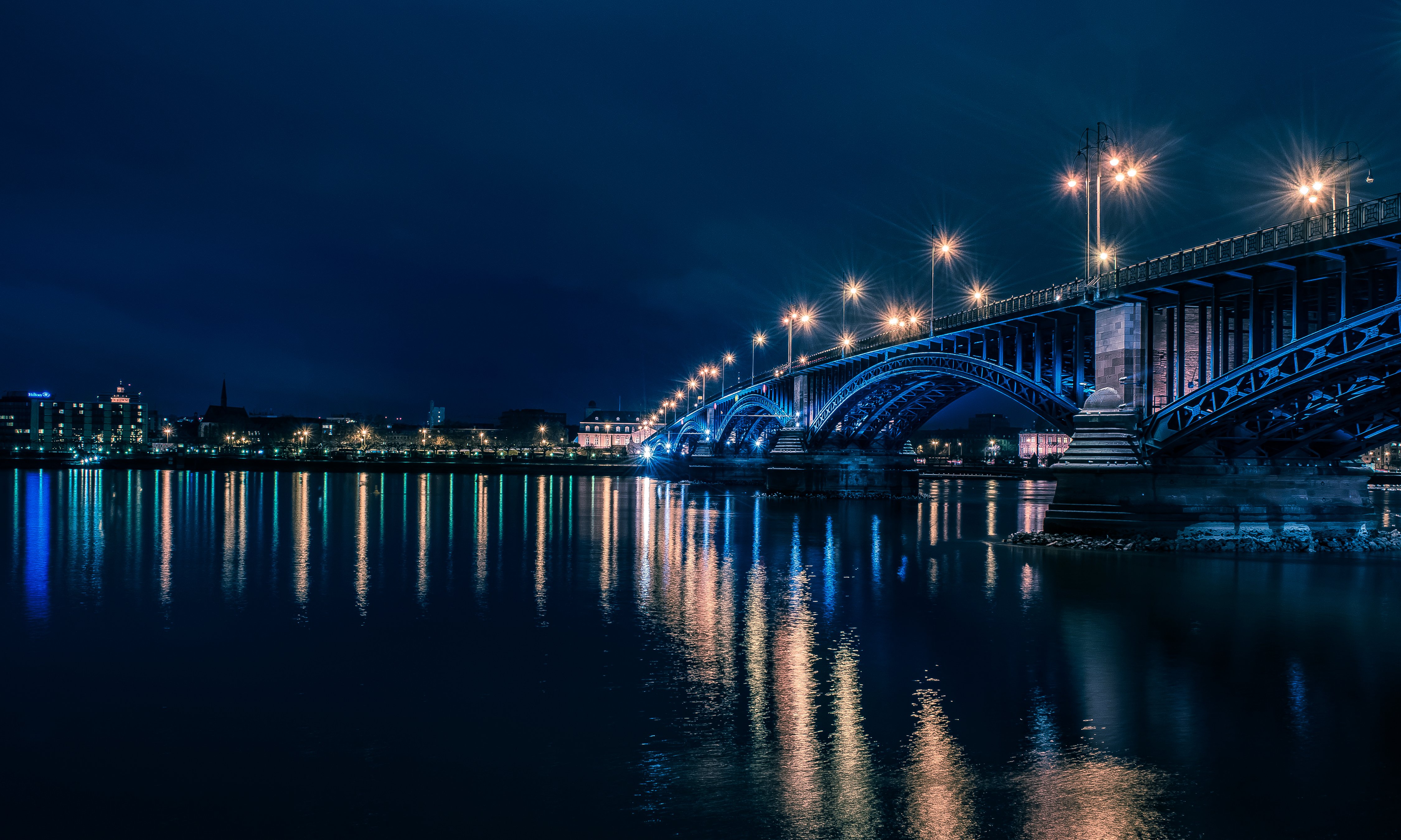 ermany, Houses, Night, Street, Lights, Street, Chemnitz, Cities Wallpaper