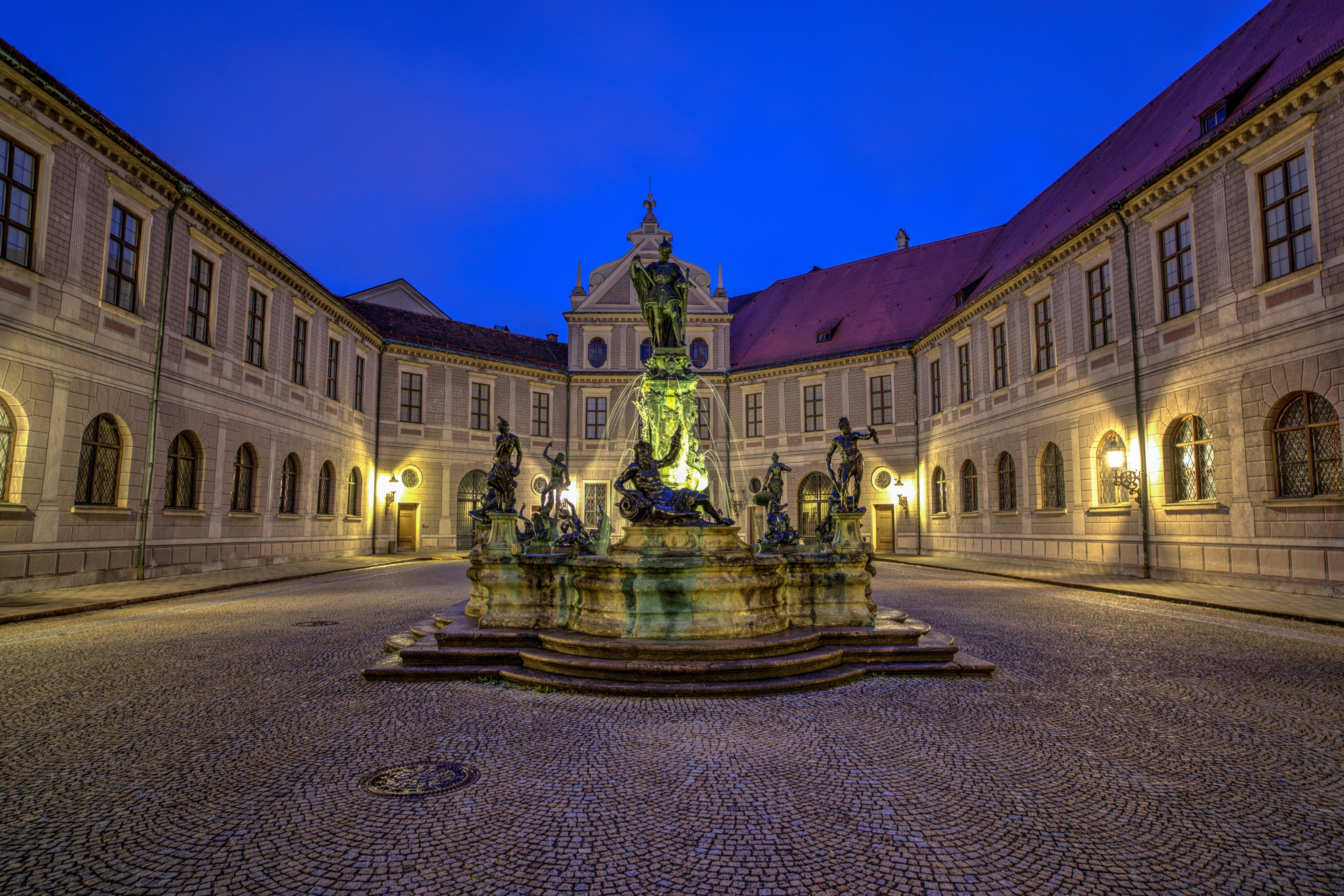 ermany, Houses, Night, Street, Lights, Street, Chemnitz, Cities Wallpaper