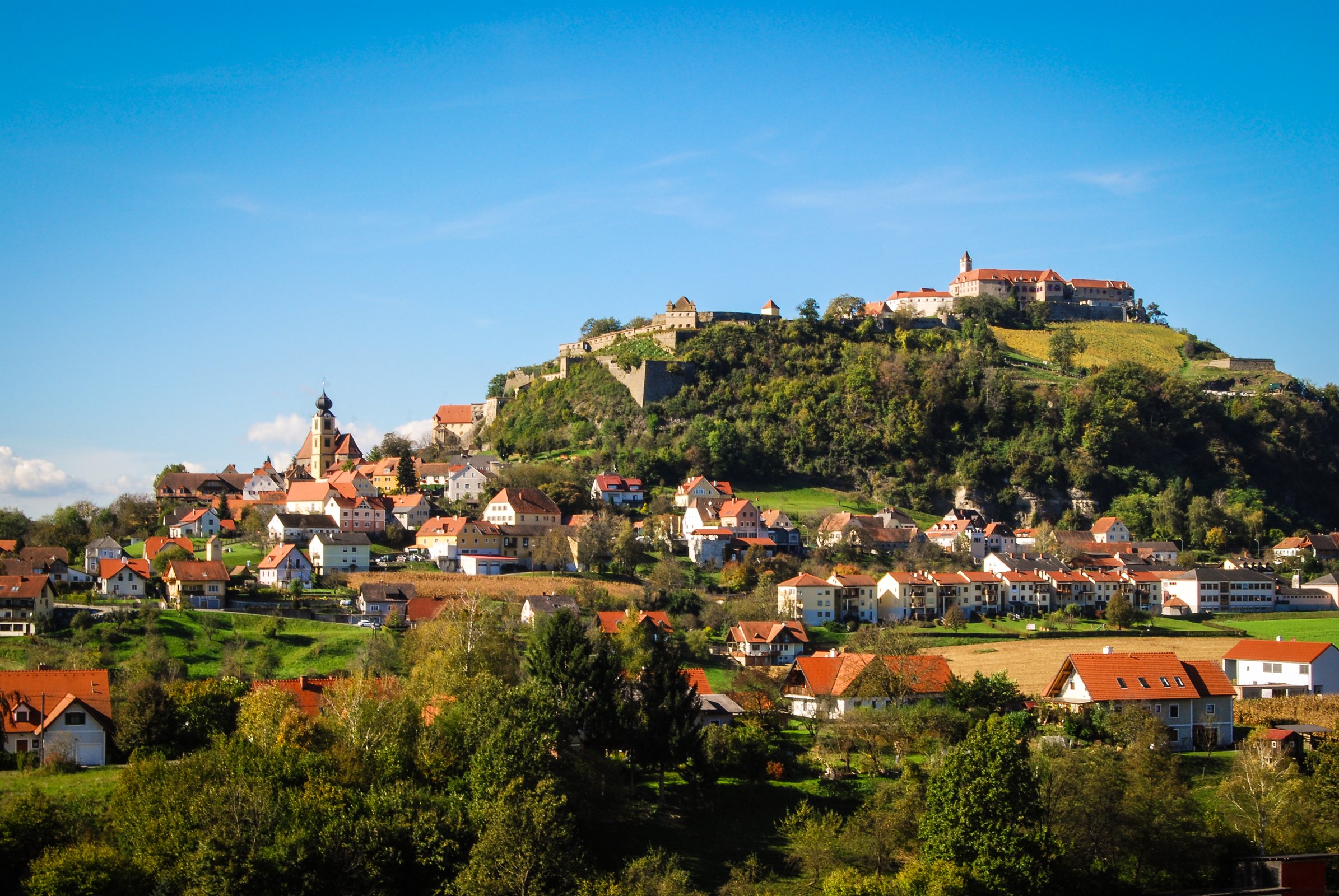 ustria, Houses, Street, Night, Street, Lights, Vienna, Cities Wallpaper