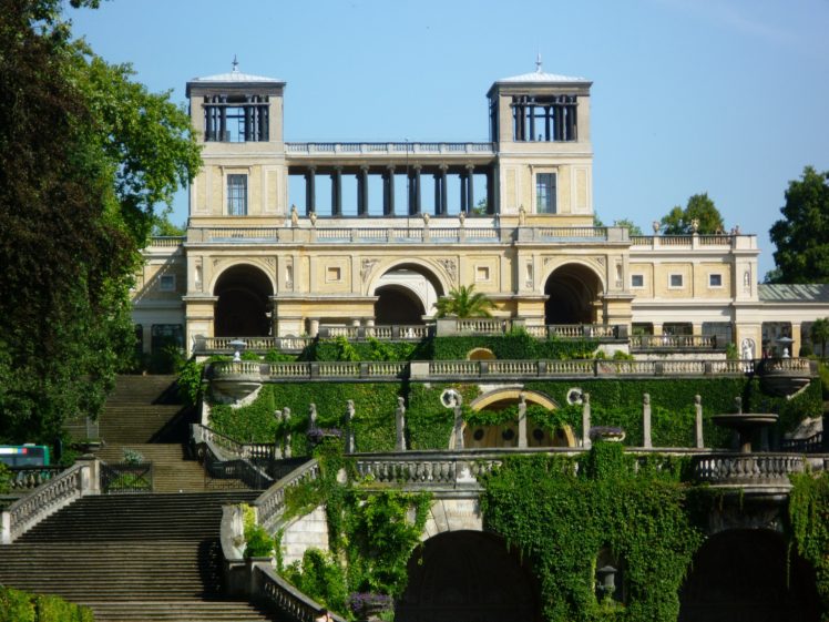 ermany, Palace, Stairs, Sanssouci, Palace, Potsdam, Cities HD Wallpaper Desktop Background
