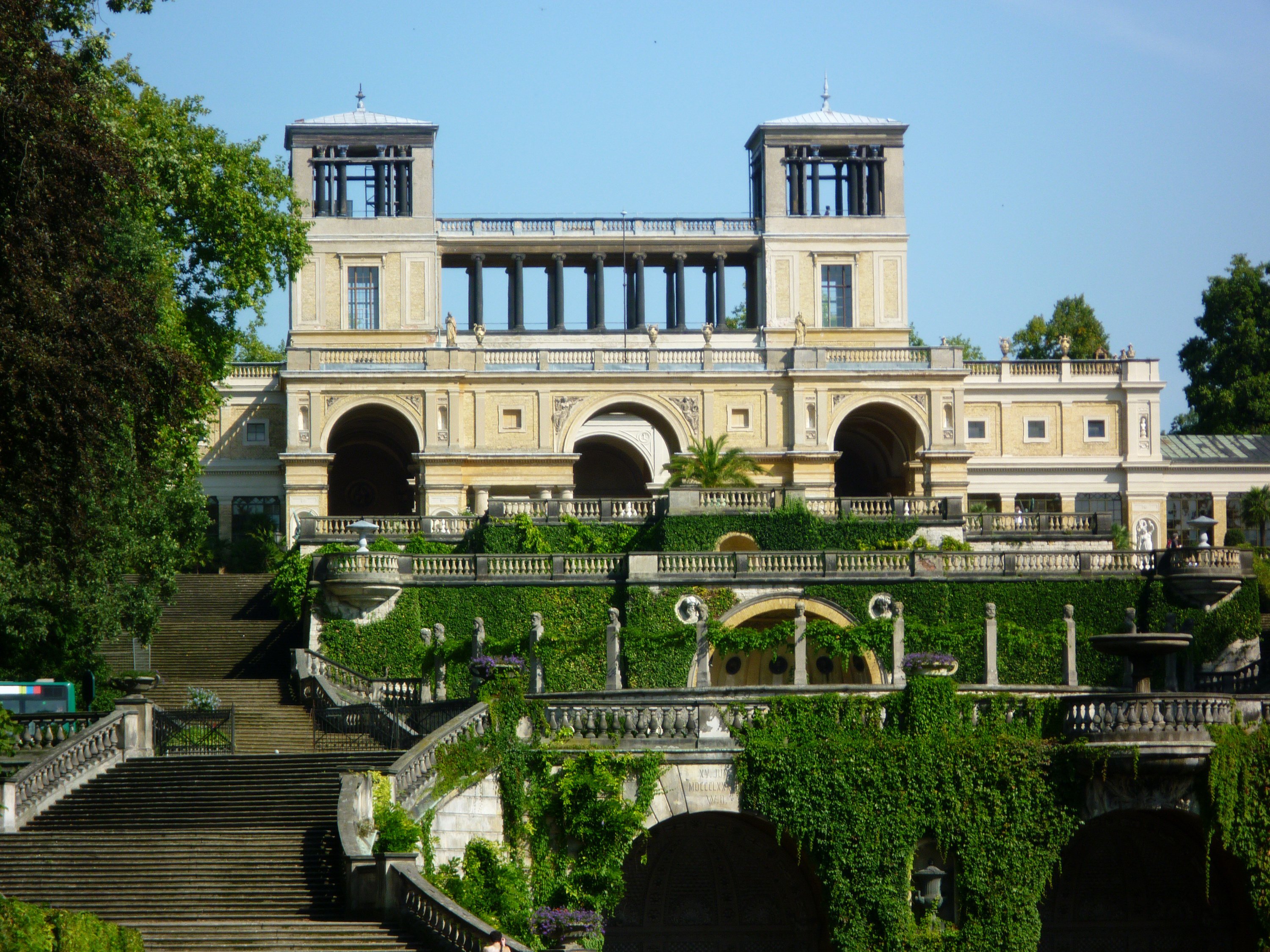 ermany, Palace, Stairs, Sanssouci, Palace, Potsdam, Cities Wallpaper