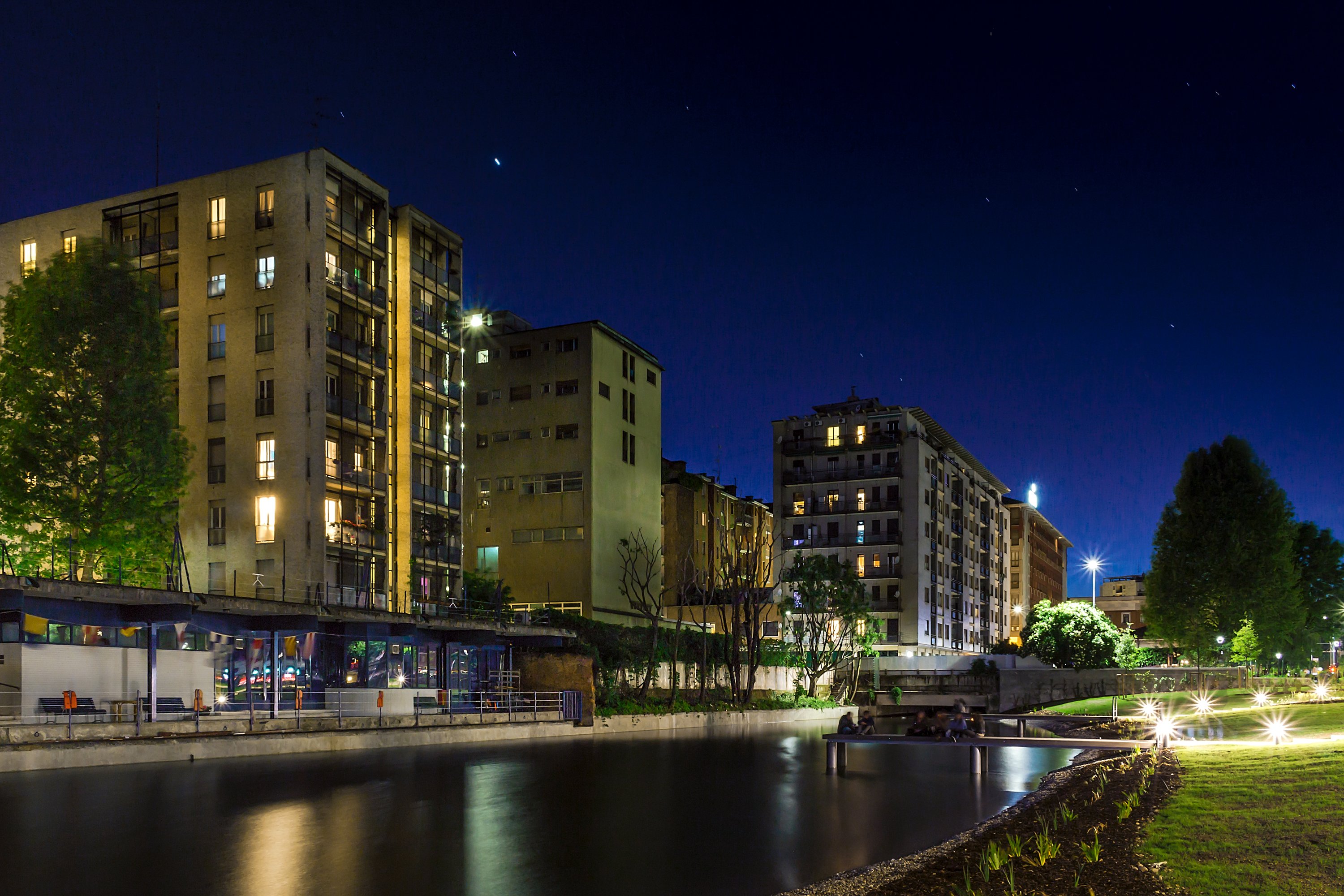 taly, Houses, Night, Street, Lights, Minori, Costiera, Amalfitana, Cities Wallpaper