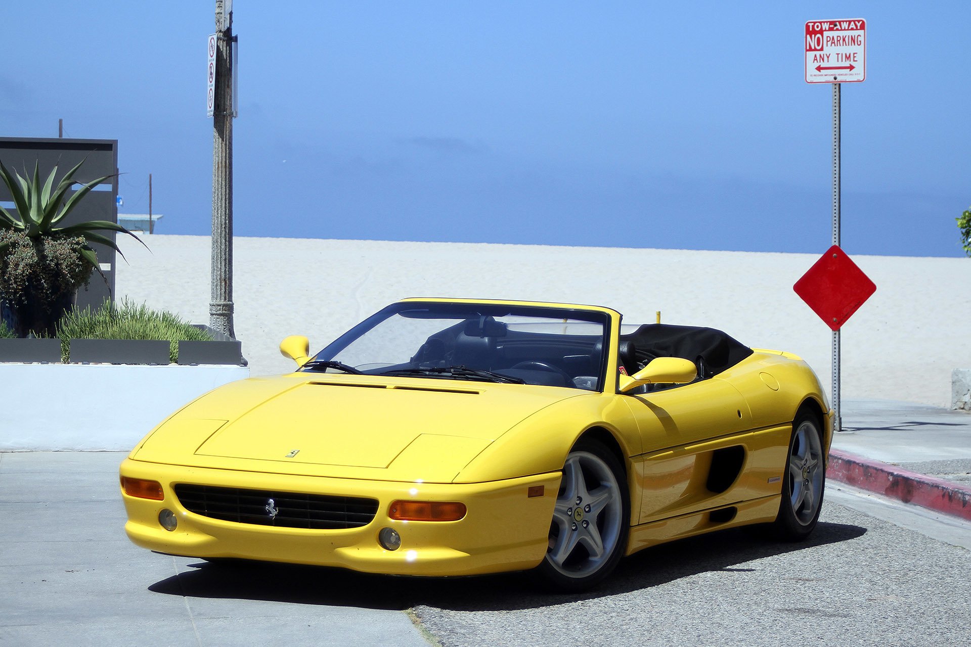 , Ferrari, F355, Spider, Cars, Yellow Wallpaper