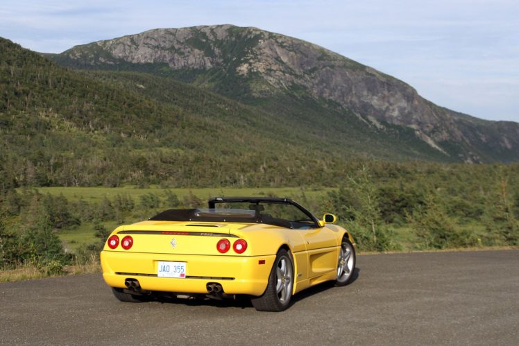 , Ferrari, F355, Spider, Cars, Yellow HD Wallpaper Desktop Background