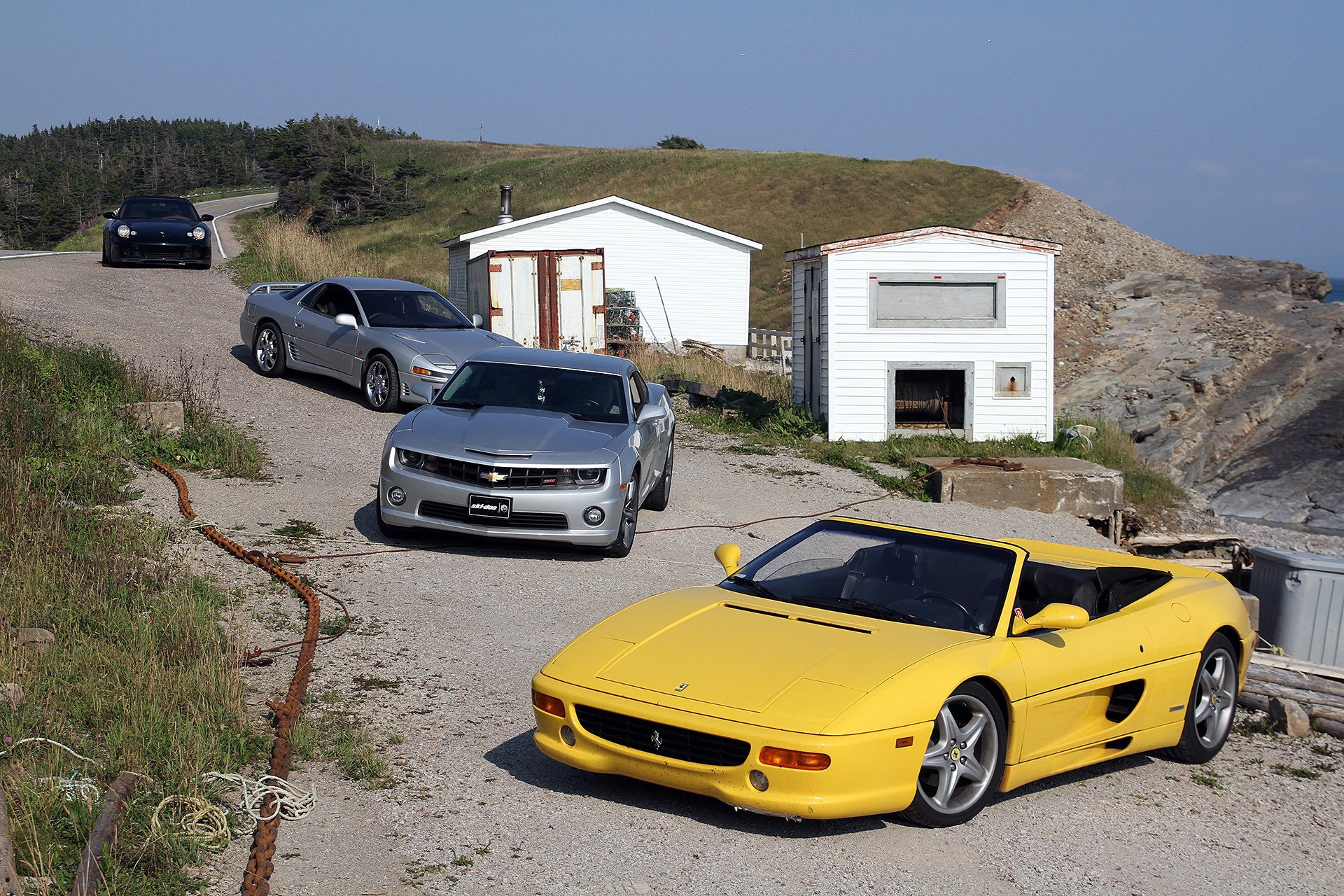 ferrari f355 spider yellow