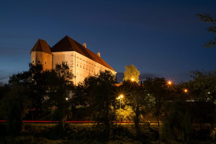 oland, Castles, Rivers, Night, Street, Lights, Wawel, Castle, Krakow, Cities HD Wallpaper Desktop Background