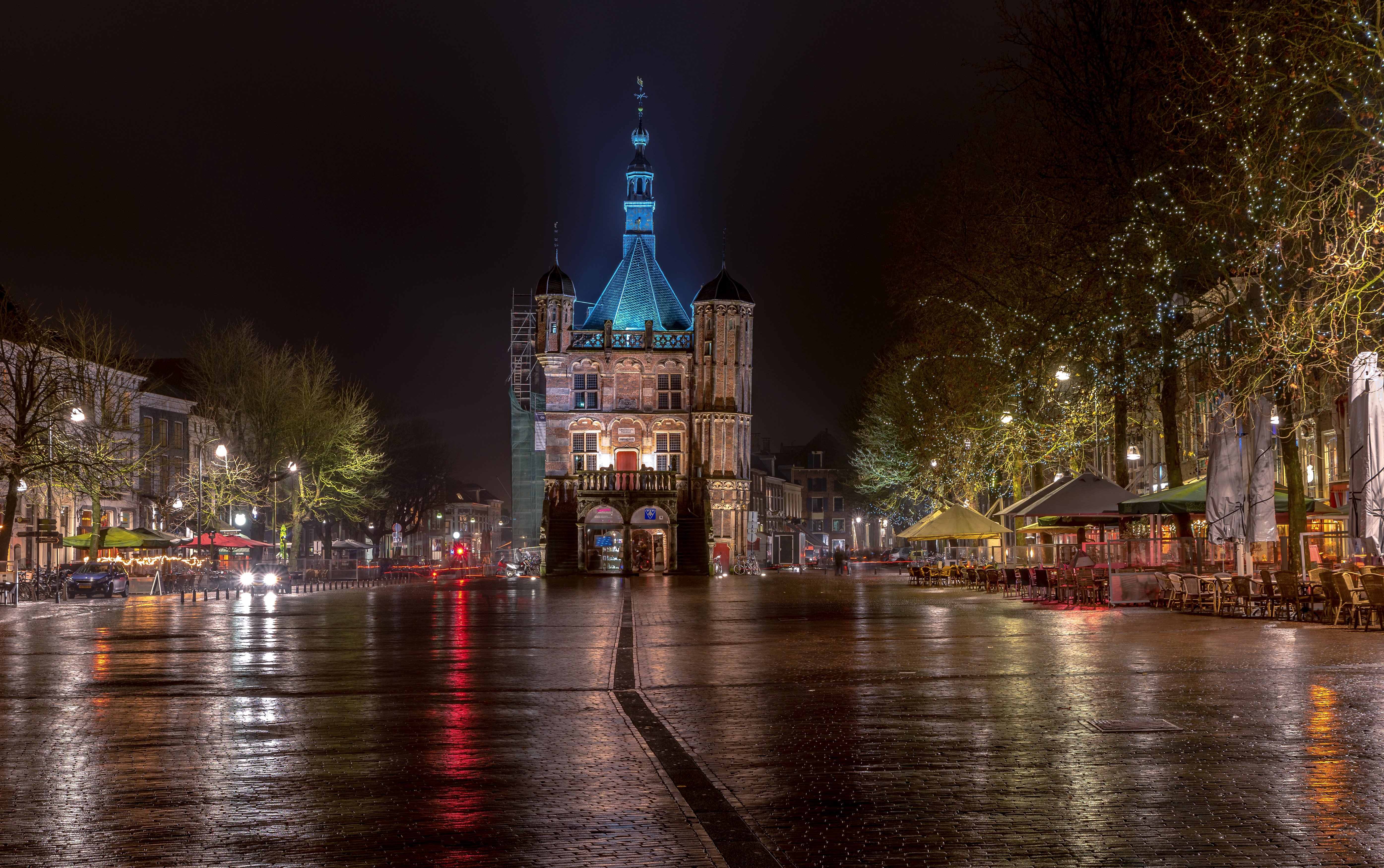 etherlands, Houses, Rivers, Fence, Alkmaar, Cities Wallpaper