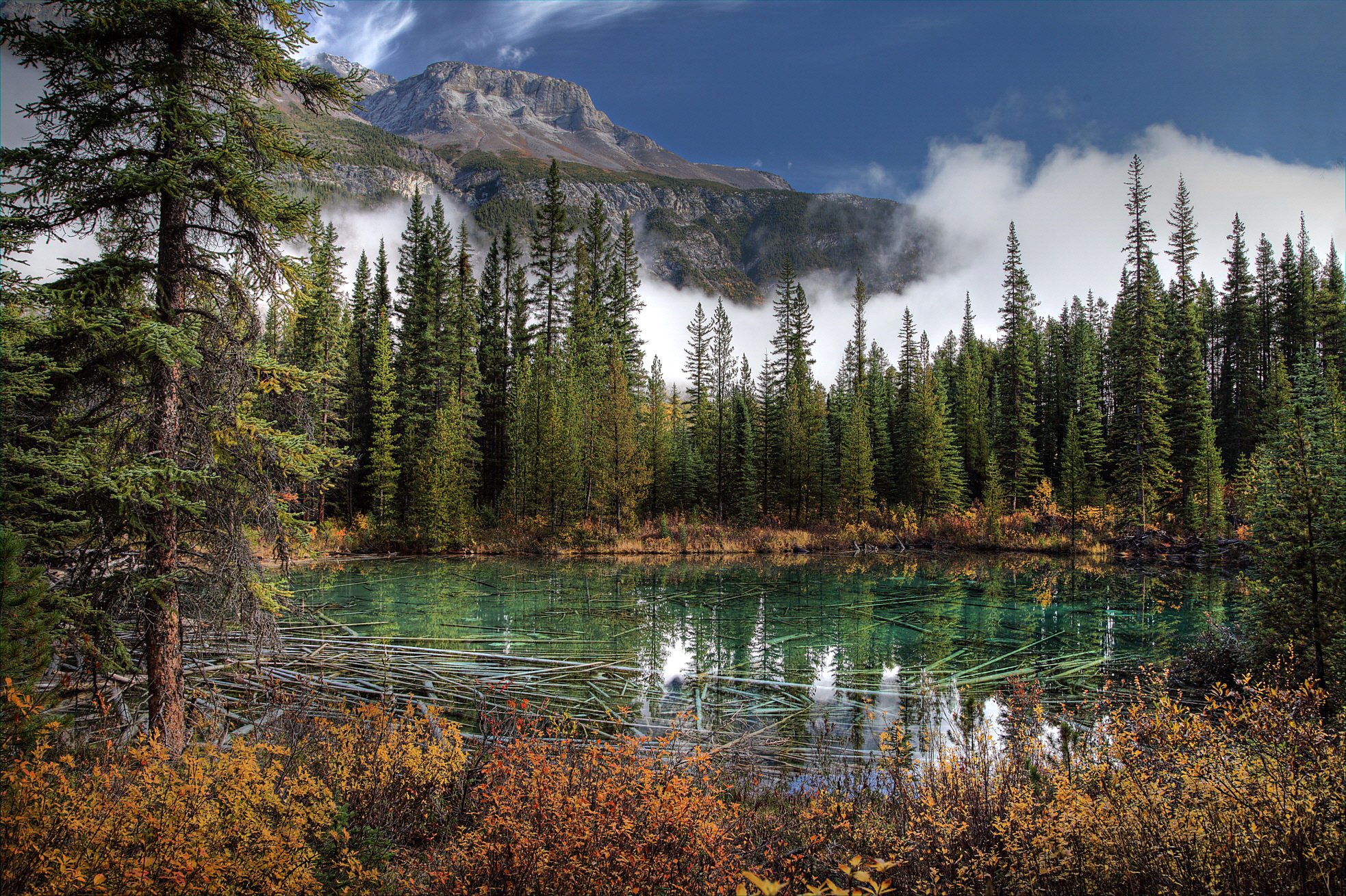 mountain, Lake Wallpaper
