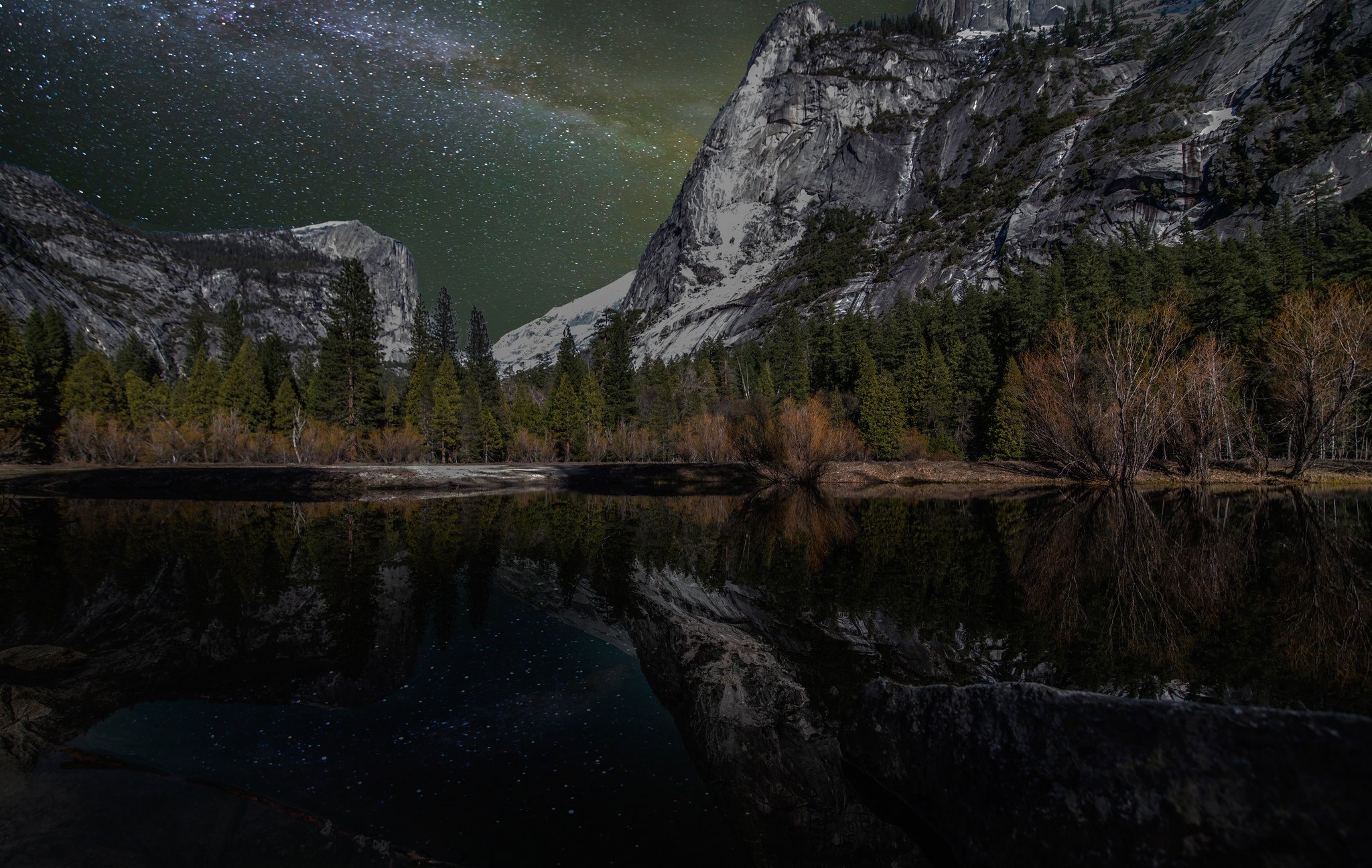 mountain, Lake Wallpaper