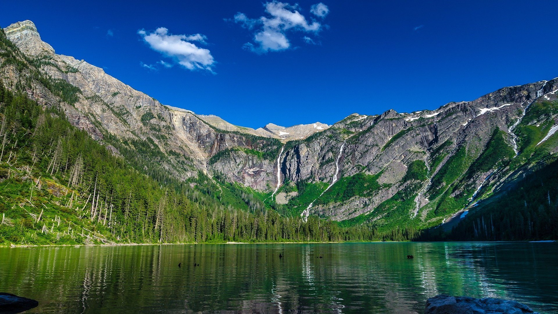 mountain, Lake Wallpaper