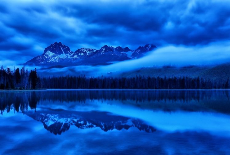 sky, Mountains, Glaciers, Lakes, Ice HD Wallpaper Desktop Background