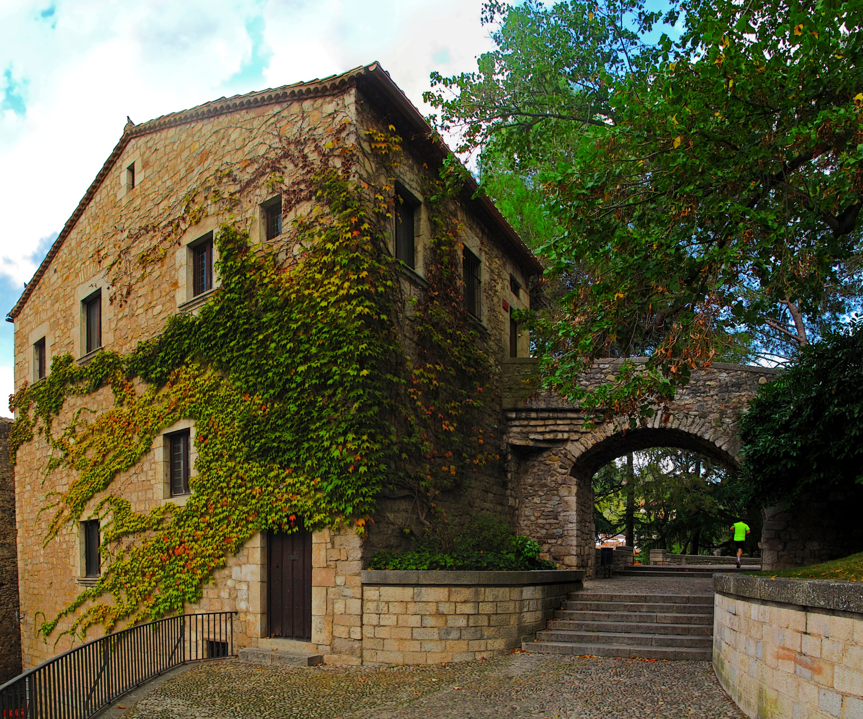 pain, Houses, Stairs, Girona, Cities Wallpaper