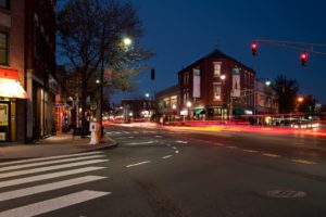 , Houses, Street, Night, Cambridge, Massachusetts, Cities