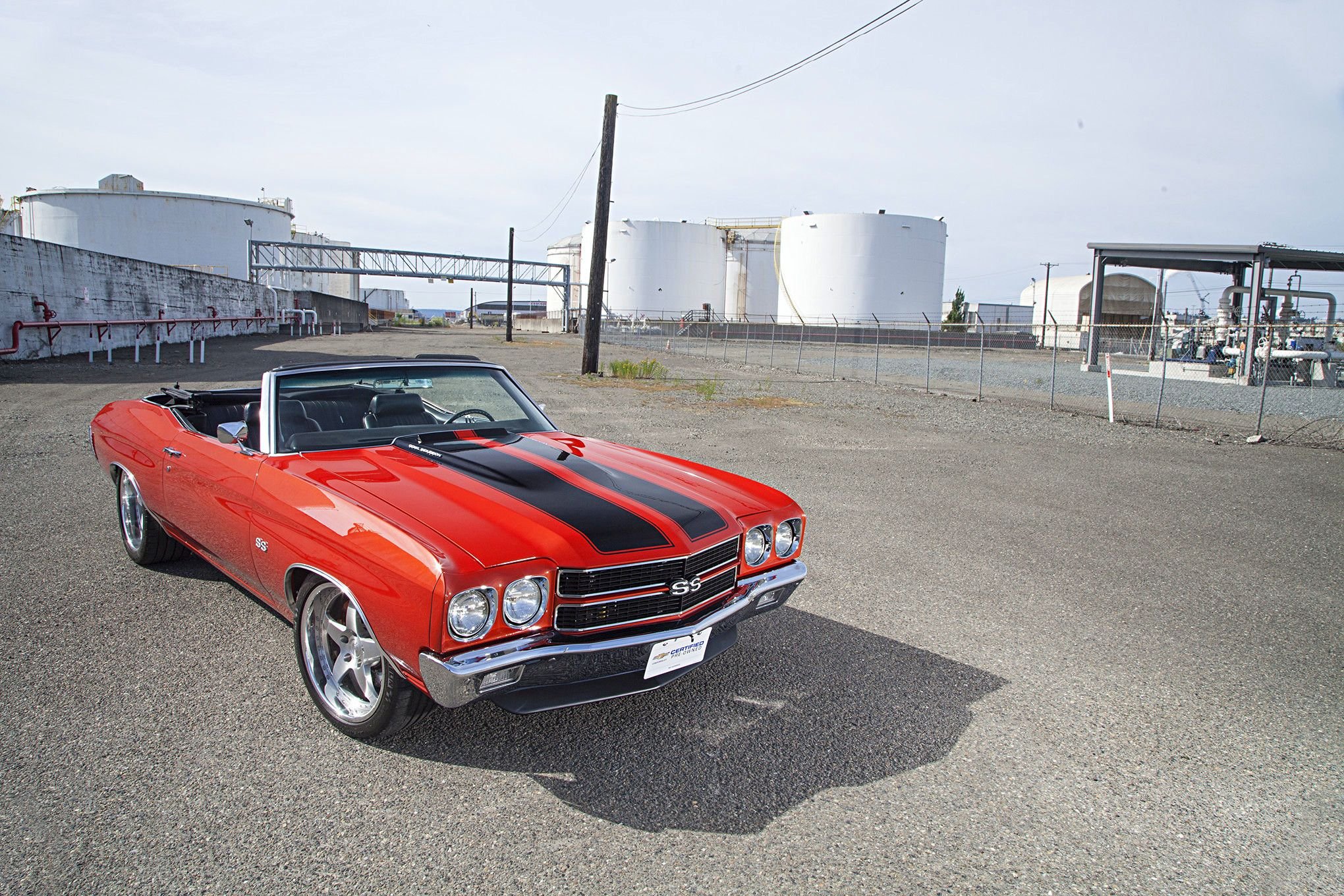 , Chevrolet, Chevelle ss, Convertible, Red, Cars, Modified Wallpaper