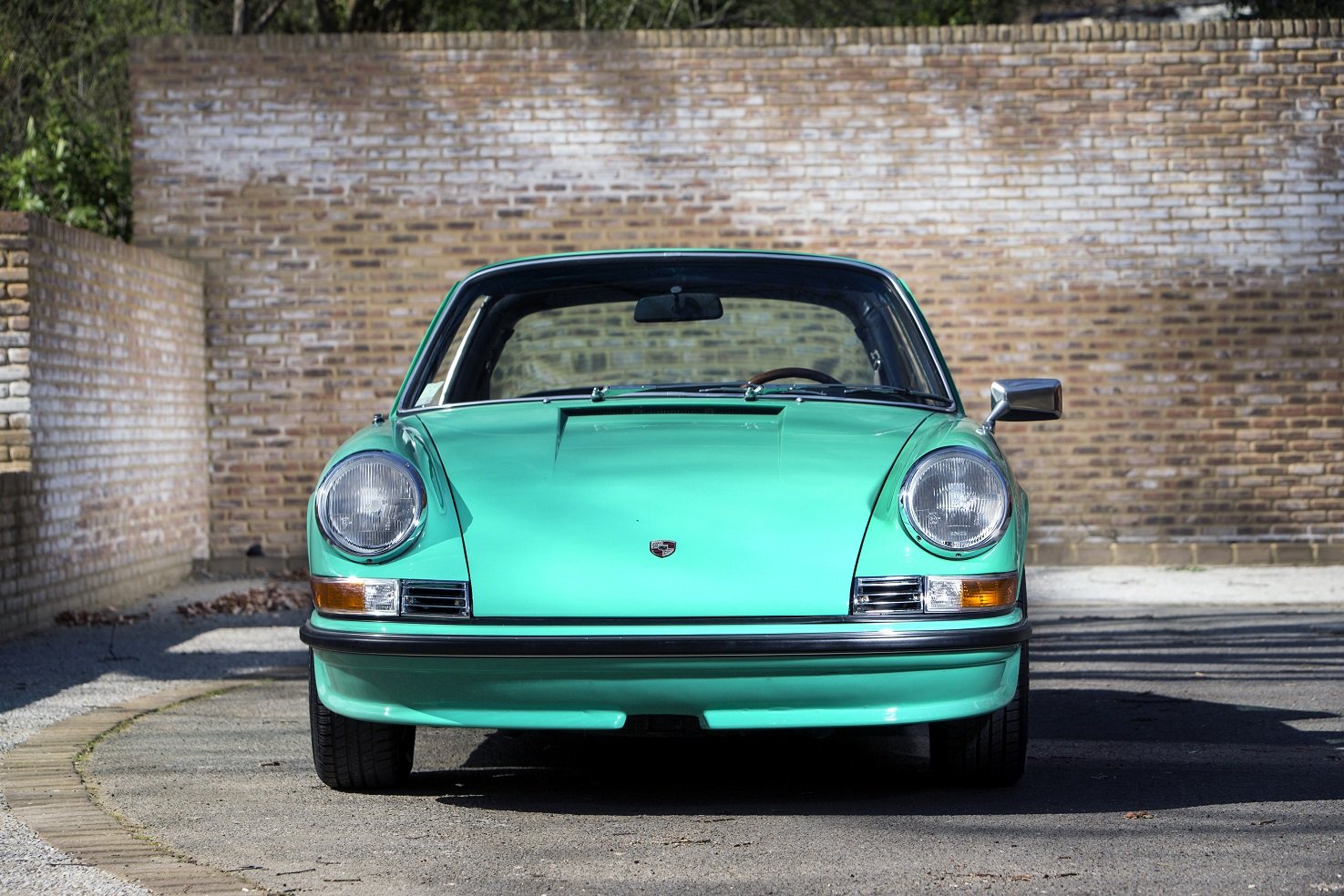 porsche, 911, S, Targa,  911 , Cars, Blue, 1971, Green Wallpaper