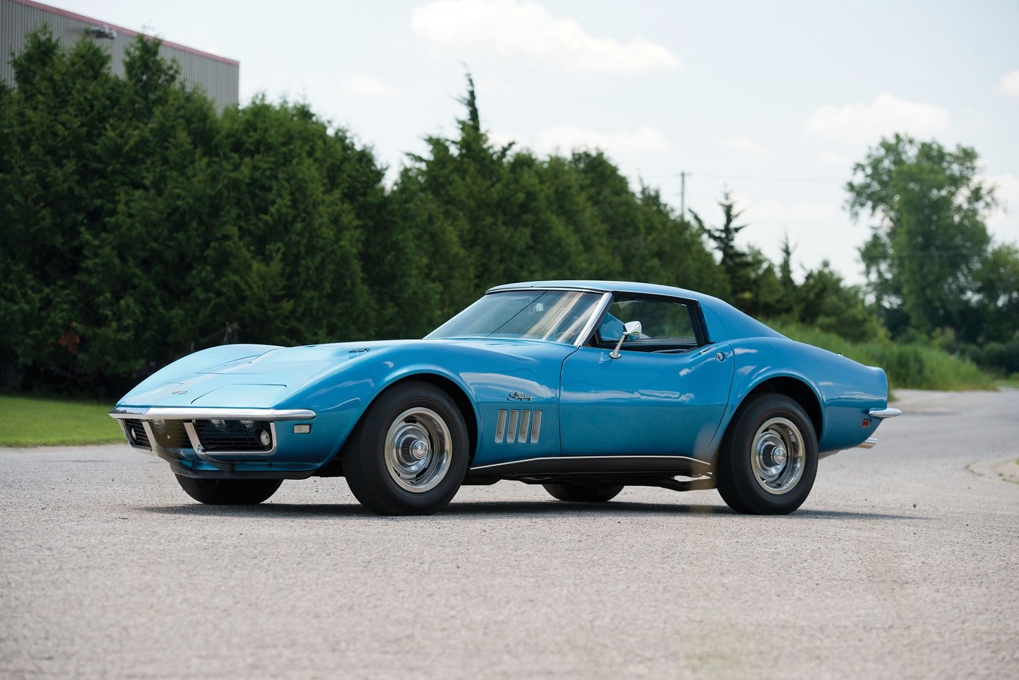 1968, Chevrolet, Corvette, L71,  c3 , Cars, Blue Wallpaper