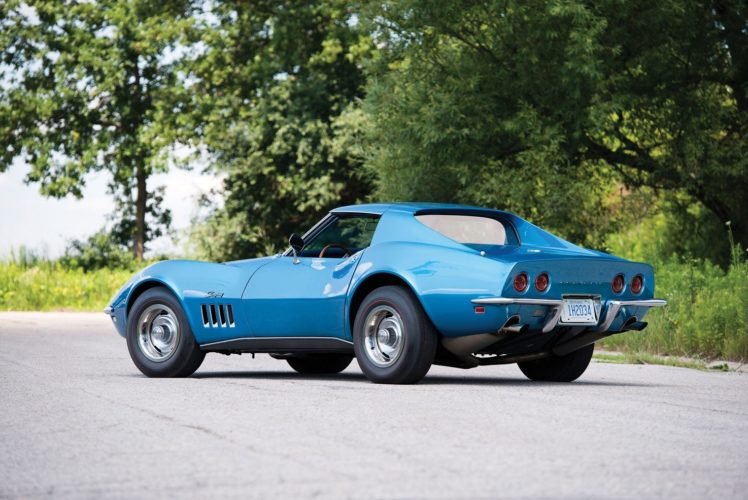 1968, Chevrolet, Corvette, L71,  c3 , Cars, Blue HD Wallpaper Desktop Background
