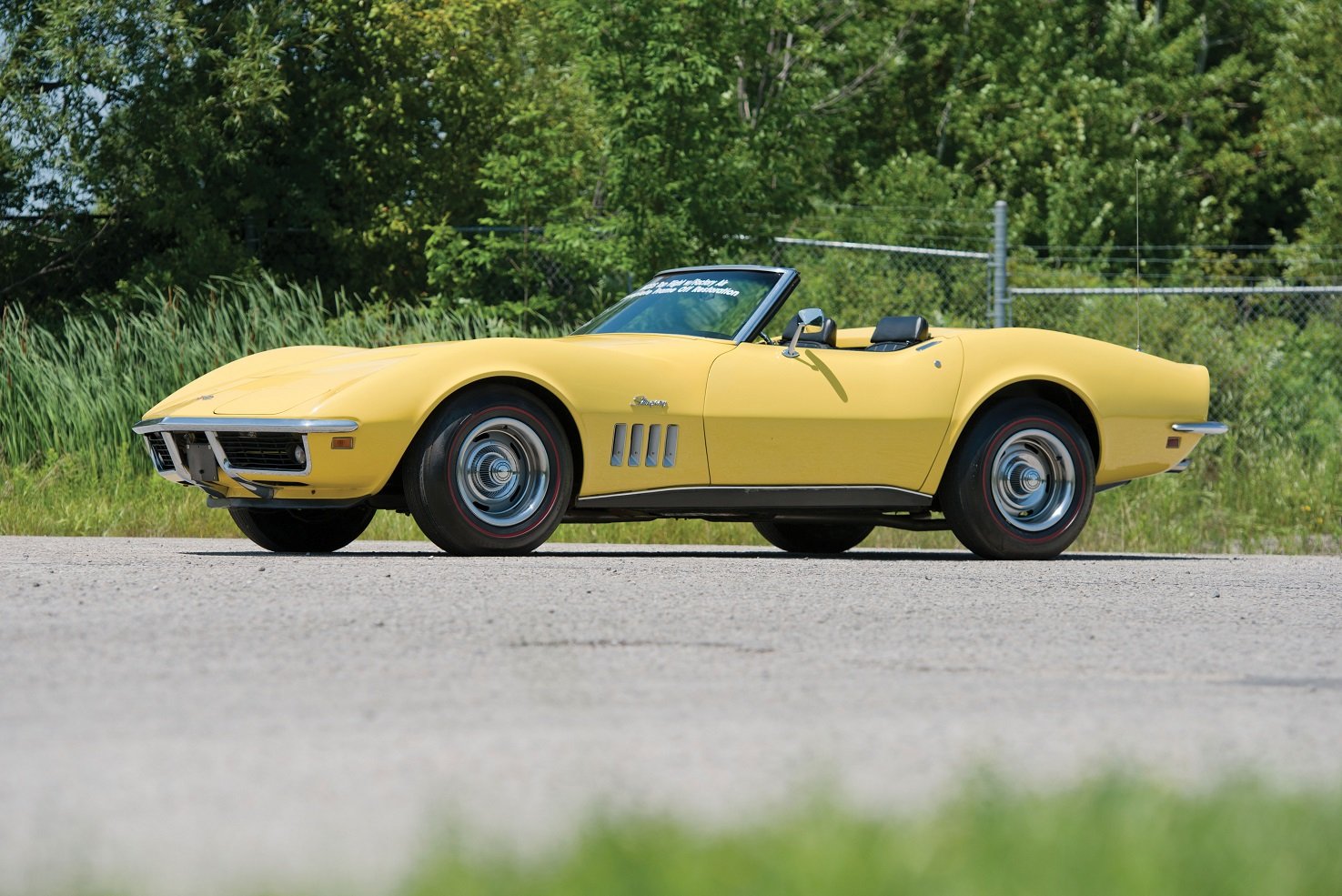 1969, Chevrolet,  c3 , Corvette, Stingray, L46, Cars, Yellow, Convertible Wallpaper
