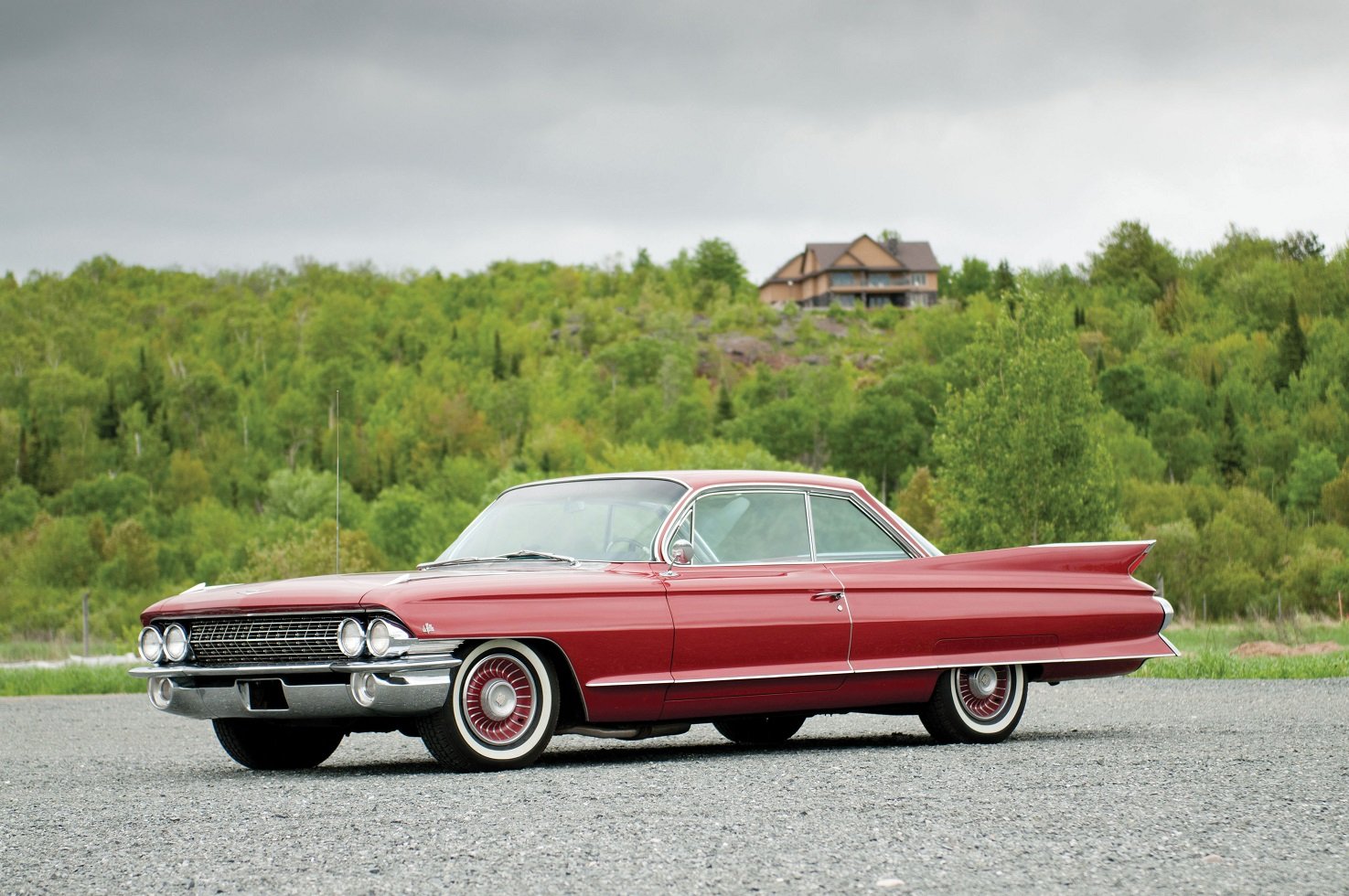 1961, Cadillac, Sixty two, Coupe, De, Ville, Car Wallpaper