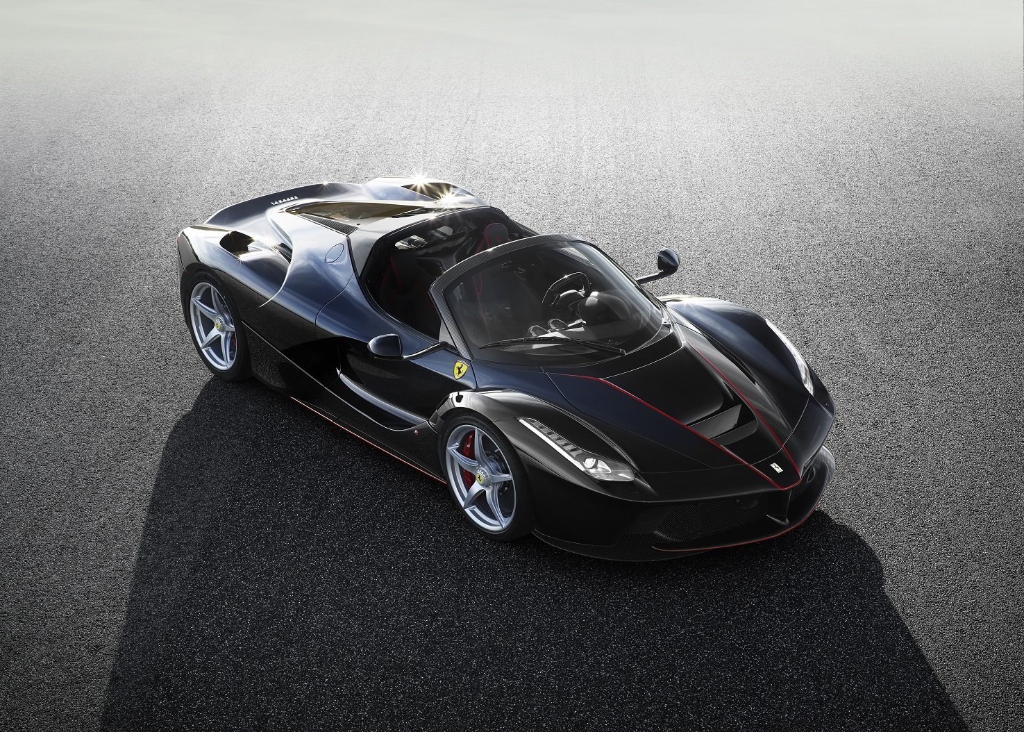 ferrari, Laferrari, Aperta, Spider, Cars, Supercars, Black, 2016 Wallpaper