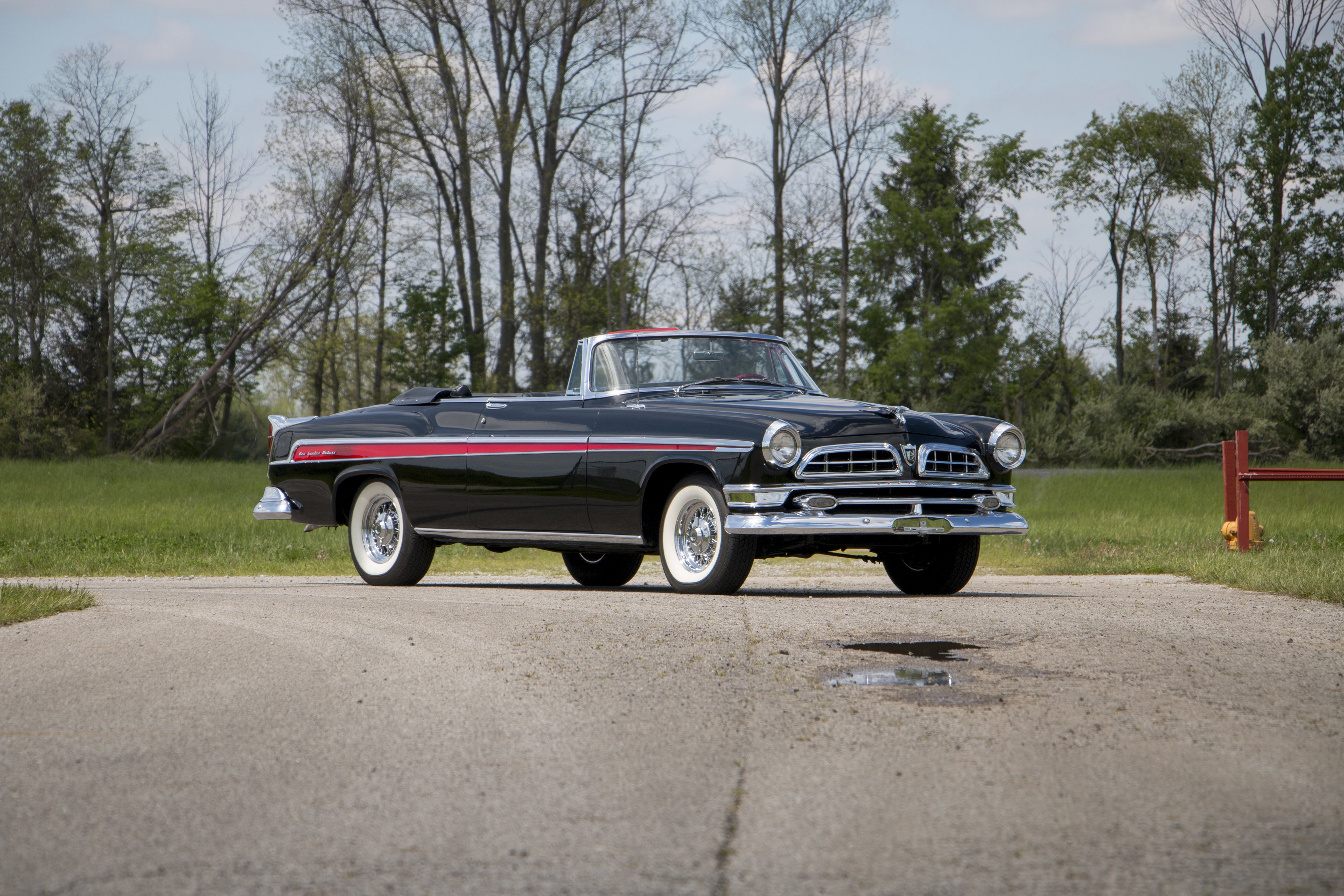 1955, Chrysler, New, Yorker, Deluxe, Convertible, Cars, Black, Classic Wallpaper