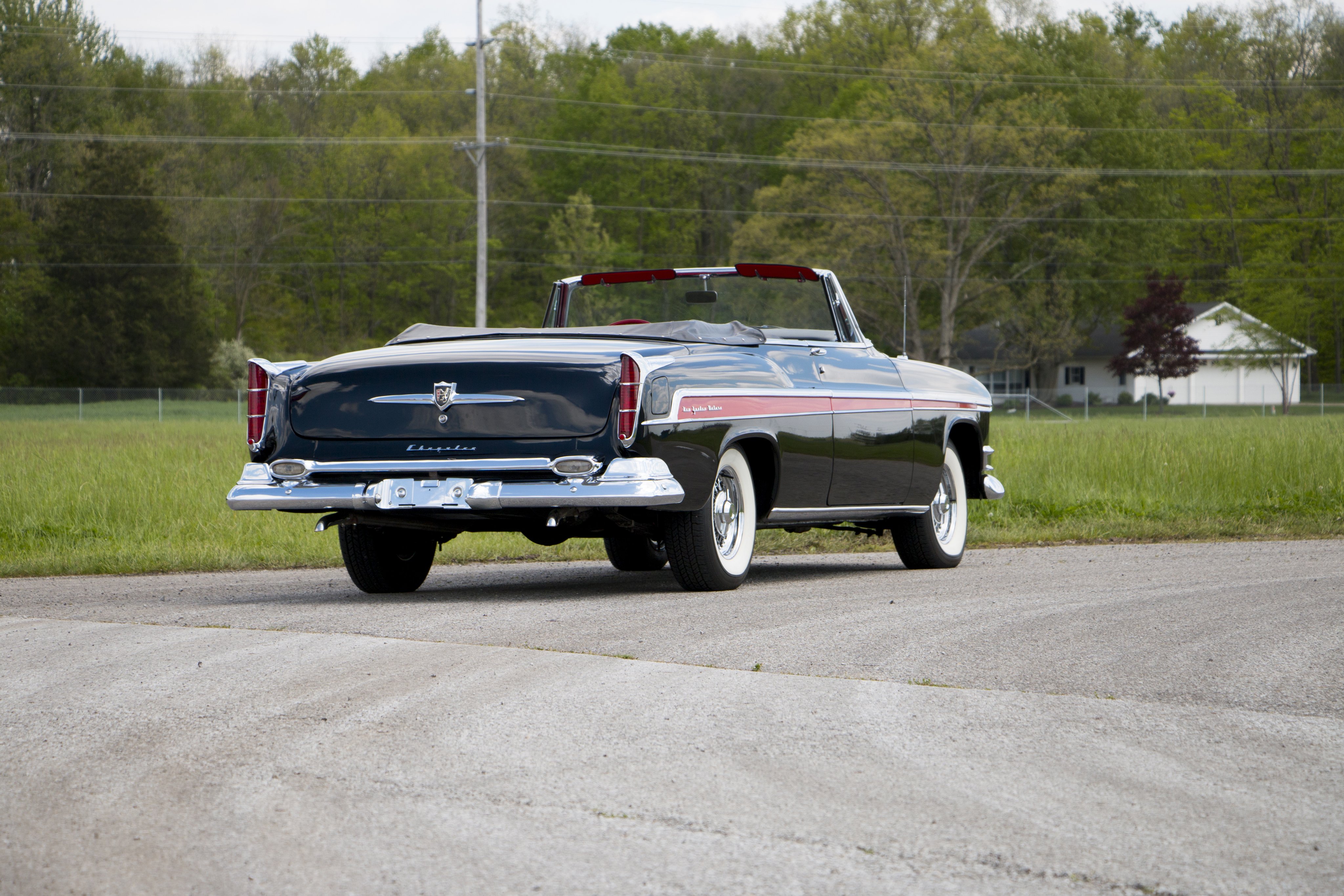 1955, Chrysler, New, Yorker, Deluxe, Convertible, Cars, Black, Classic Wallpaper