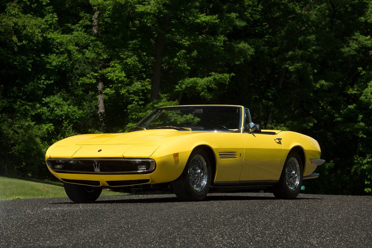 1969, Maserati, Ghibli, Spyder, Ss, Cars, Yellow Wallpaper