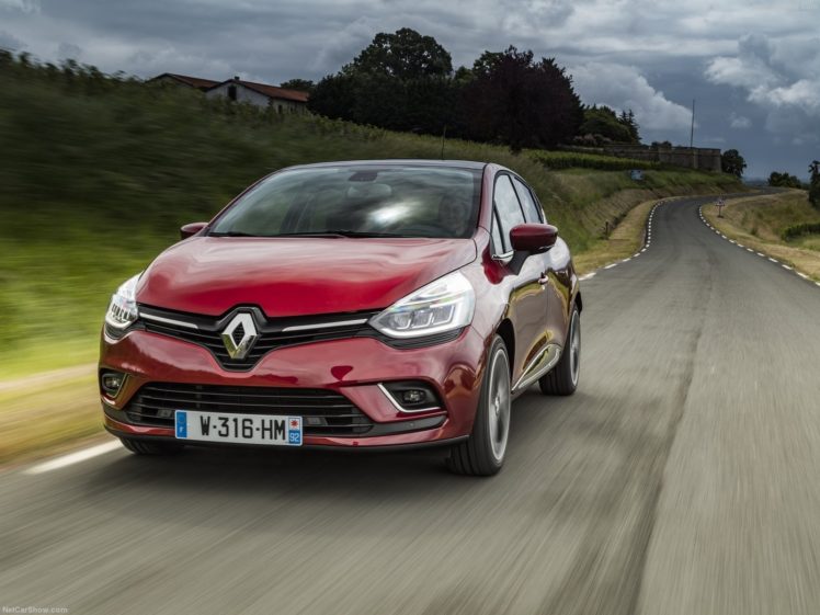 renault, Clio, Cars, French, 2016, Red HD Wallpaper Desktop Background