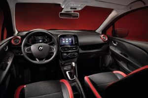 renault, Clio, Cars, French, 2016, Red, Interior