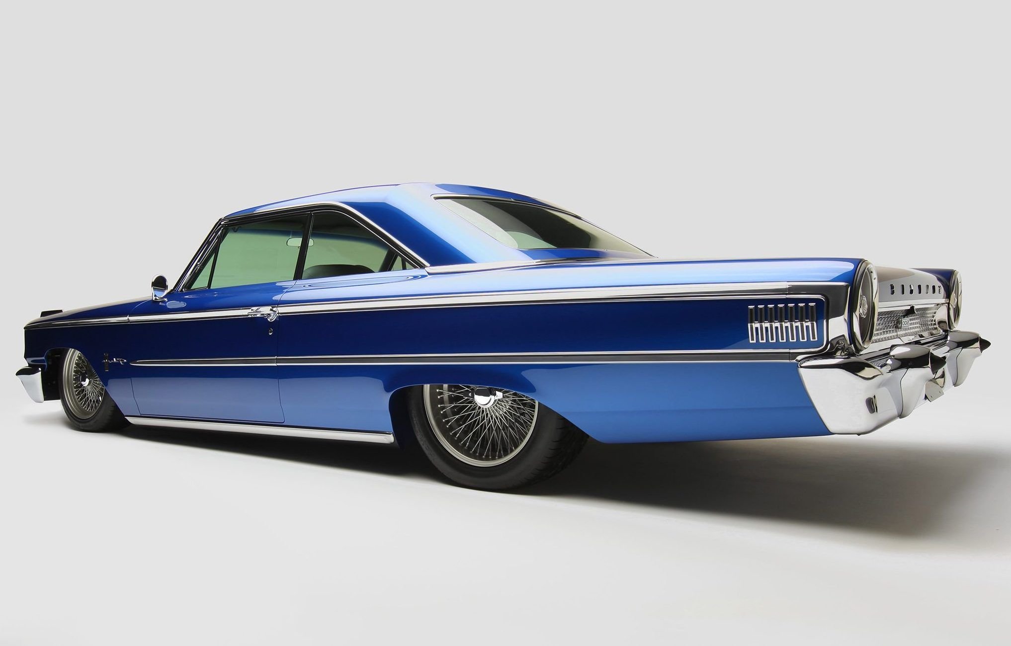 1963, Ford, Galaxie, Sportsroof, Blue, Cars, Modified Wallpaper