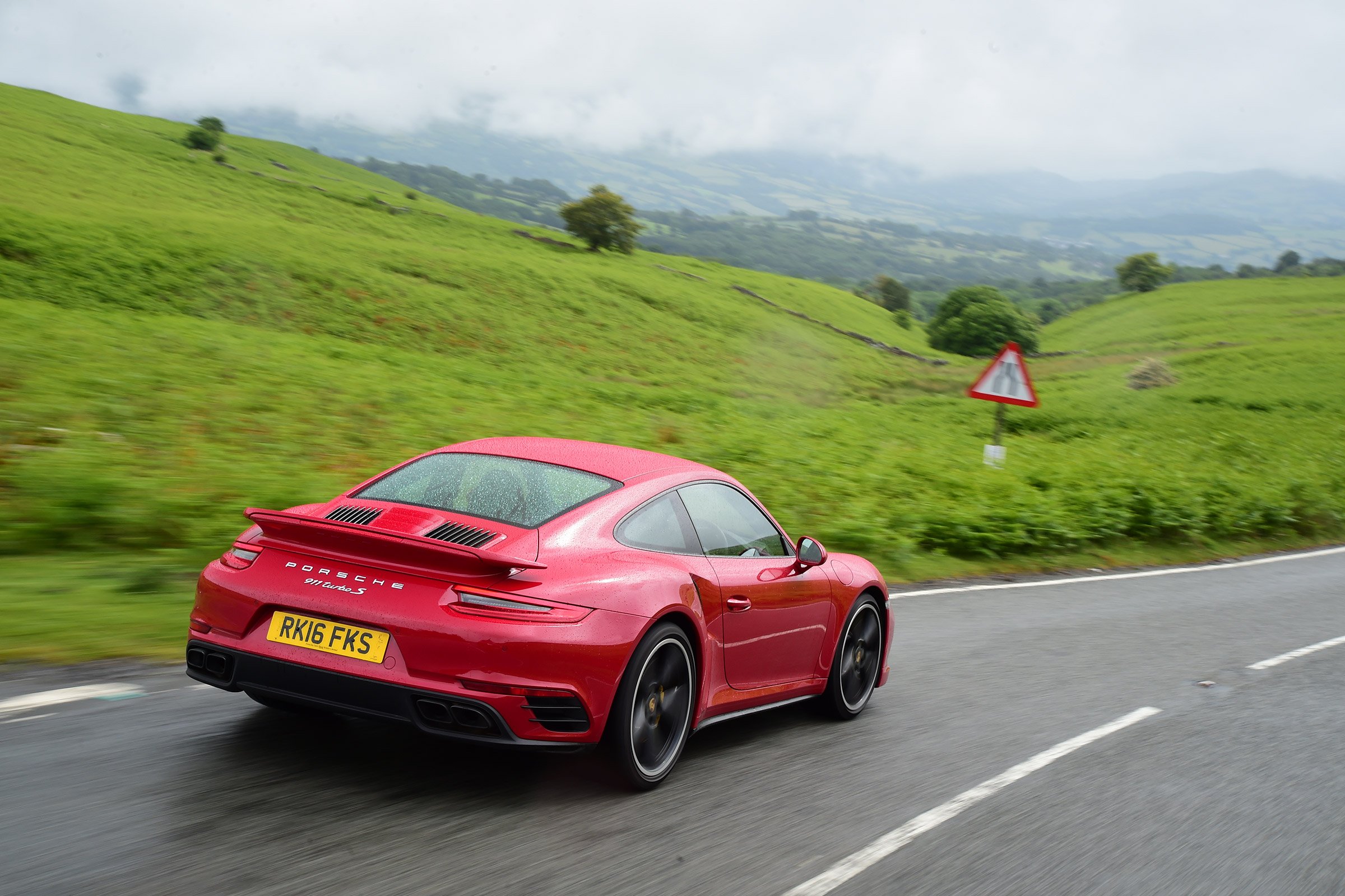 porsche, 911, Turbo, S, Coupe, Uk spec,  991 , Cars, Red, 2016 Wallpaper