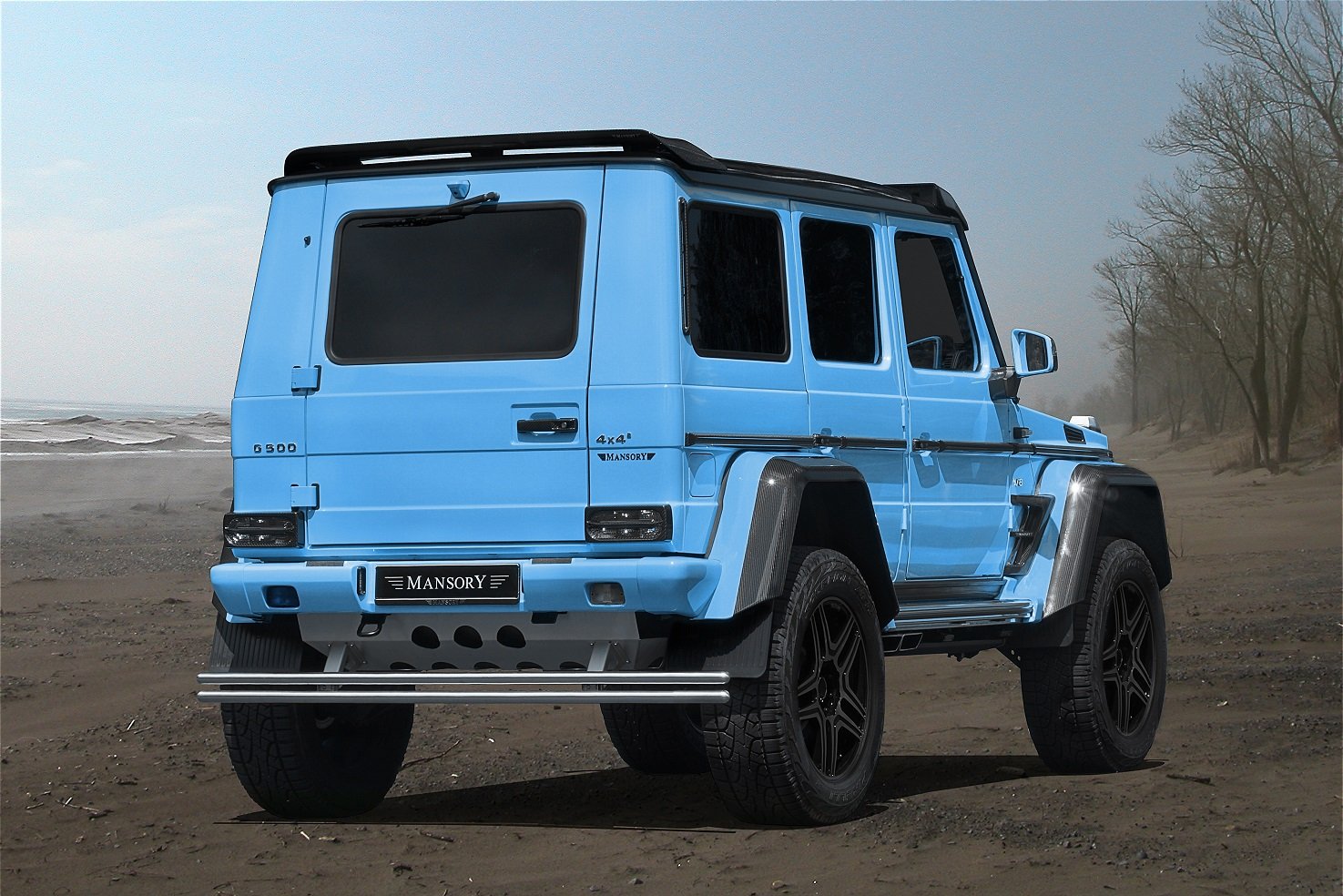 mansory, Mercedes, Benz, G 500, 4x4, Cars, Blue, Modified Wallpaper