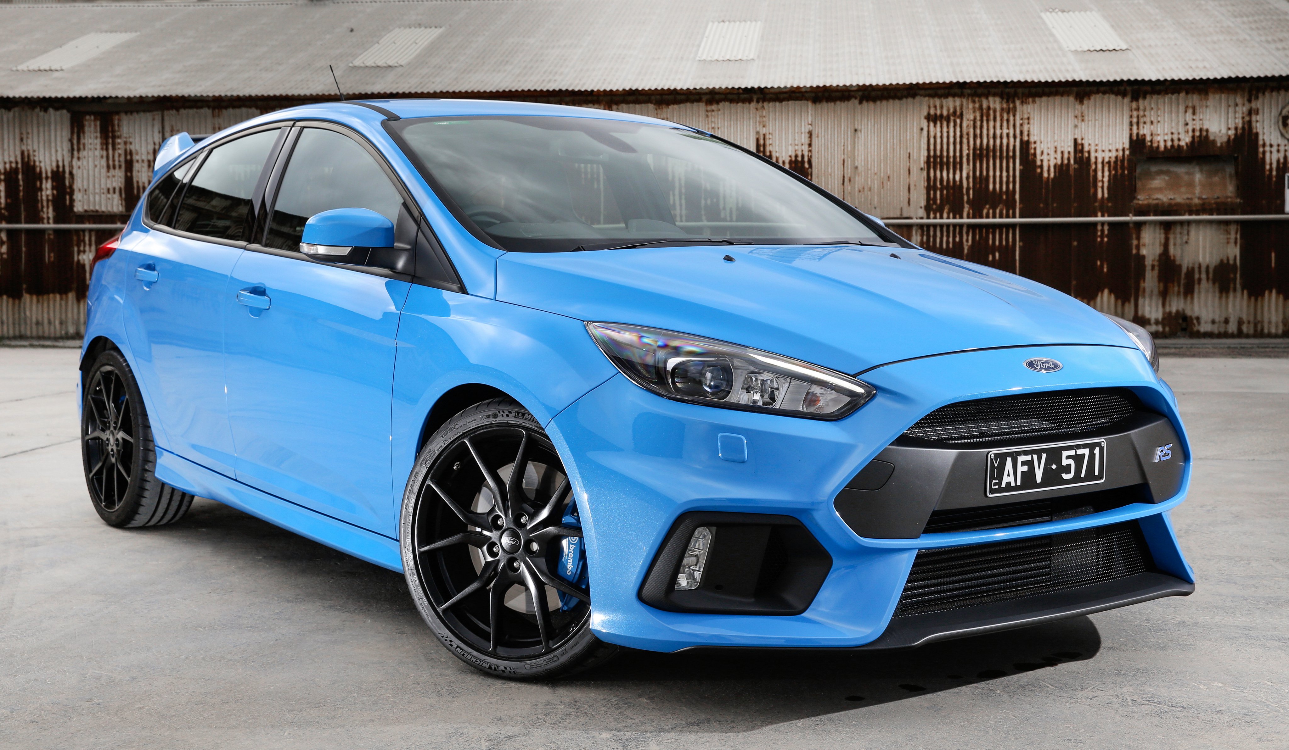 ford, Focus, Rs, Au spec, Cars, Blue, 2016 Wallpapers HD