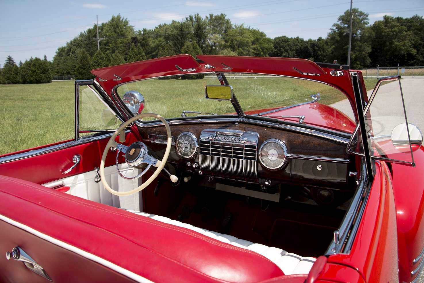 1941, Cadillac, Sixty two, Convertible, Sedan, Deluxe, Cars, Classic, Red Wallpaper