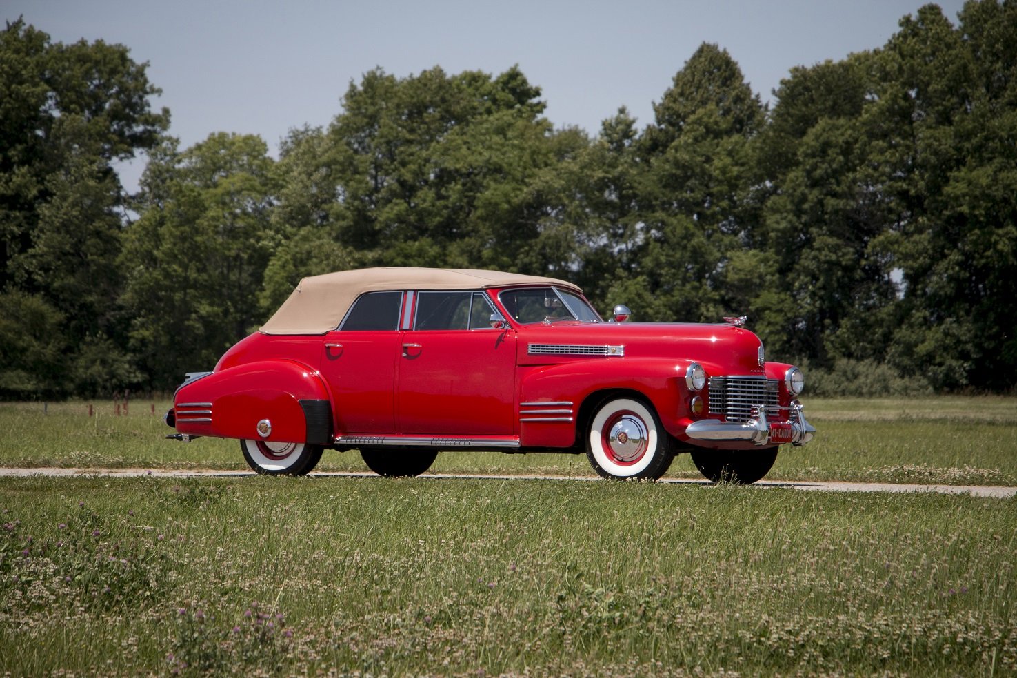 1941, Cadillac, Sixty two, Convertible, Sedan, Deluxe, Cars, Classic, Red Wallpaper