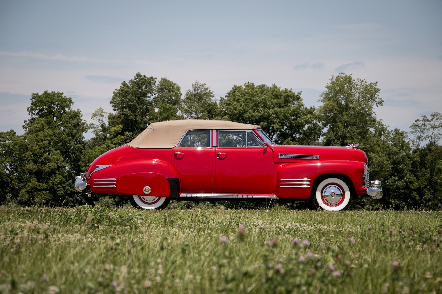 1941, Cadillac, Sixty two, Convertible, Sedan, Deluxe, Cars, Classic, Red Wallpaper