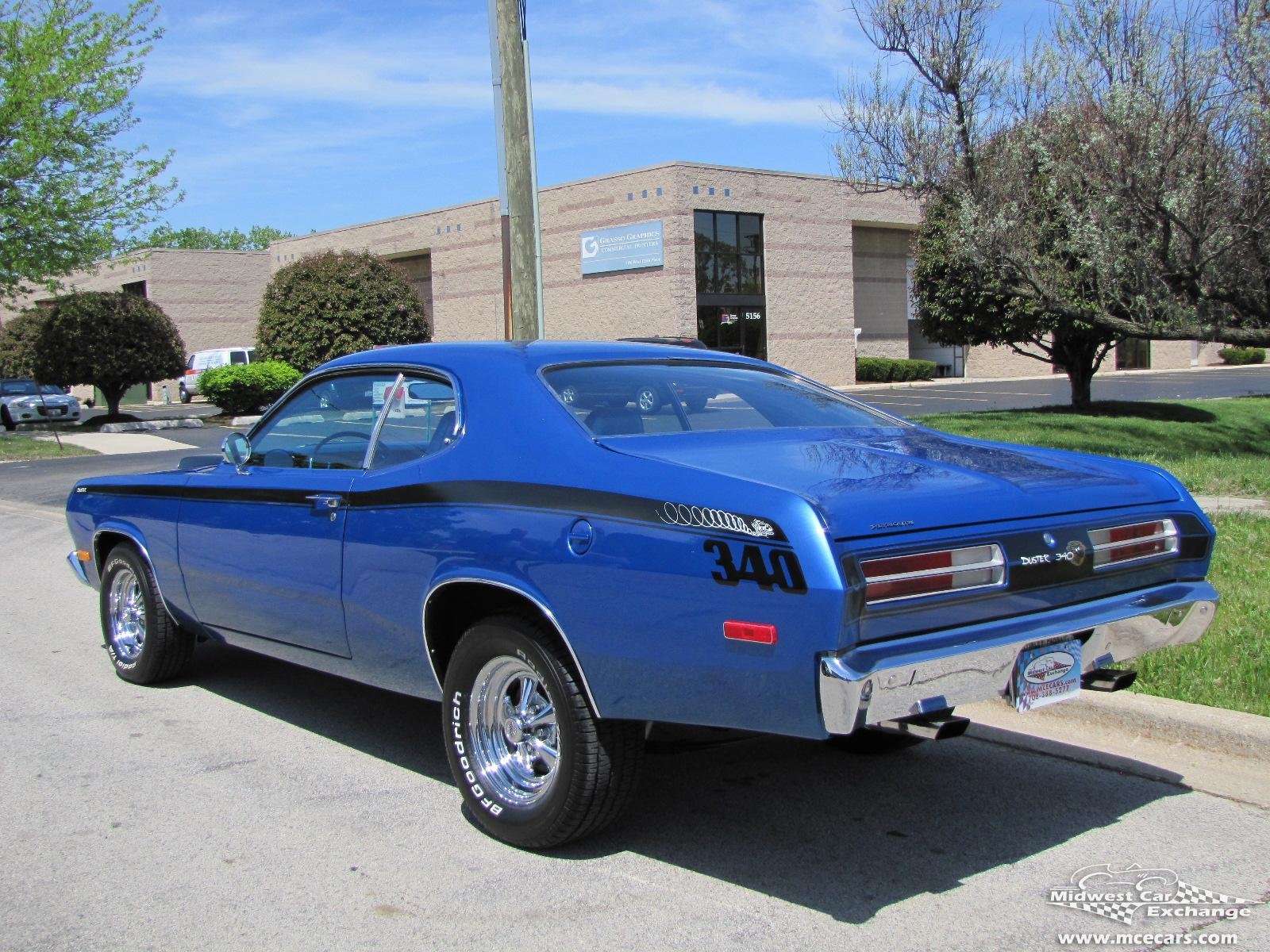 1972, Plymouth, Duster, 340, Cars, Coupe, Blue Wallpaper