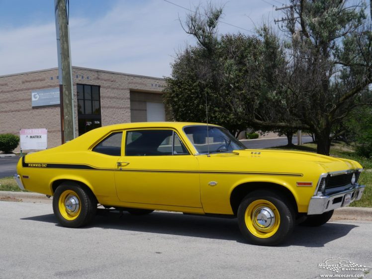 1971, Chevrolet, Nova, Yenko, Tribute, Cars, Coupe, Yellow HD Wallpaper Desktop Background