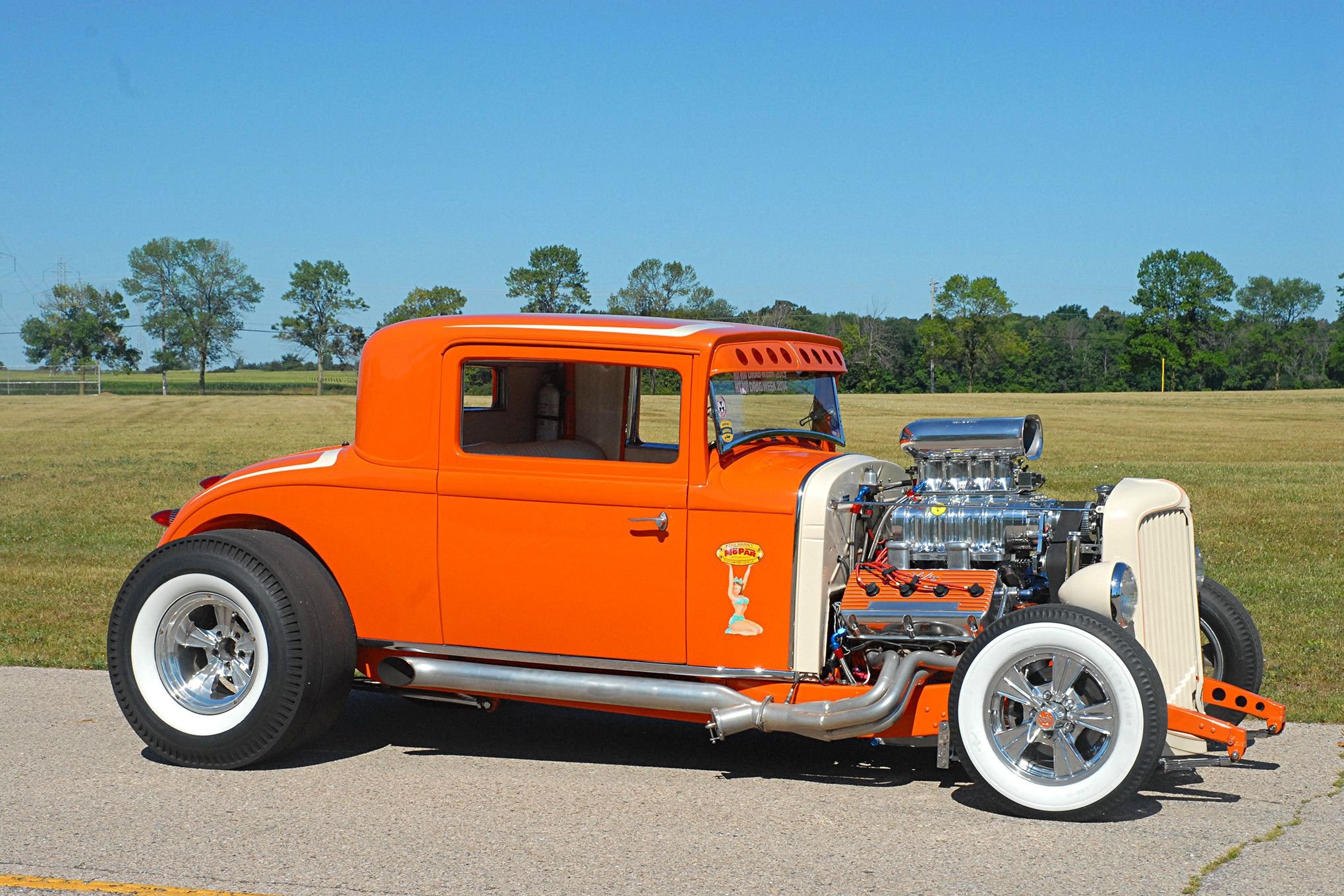 1931, Chrysler, Coupe, Cars, Orange, Hot, Rod, Classic Wallpaper